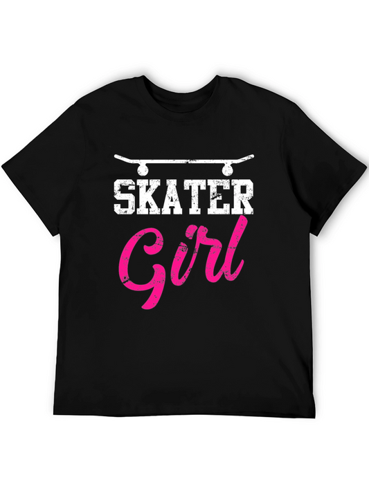 Skater Girl Graphic T-Shirt - Cool Skateboarding Tee