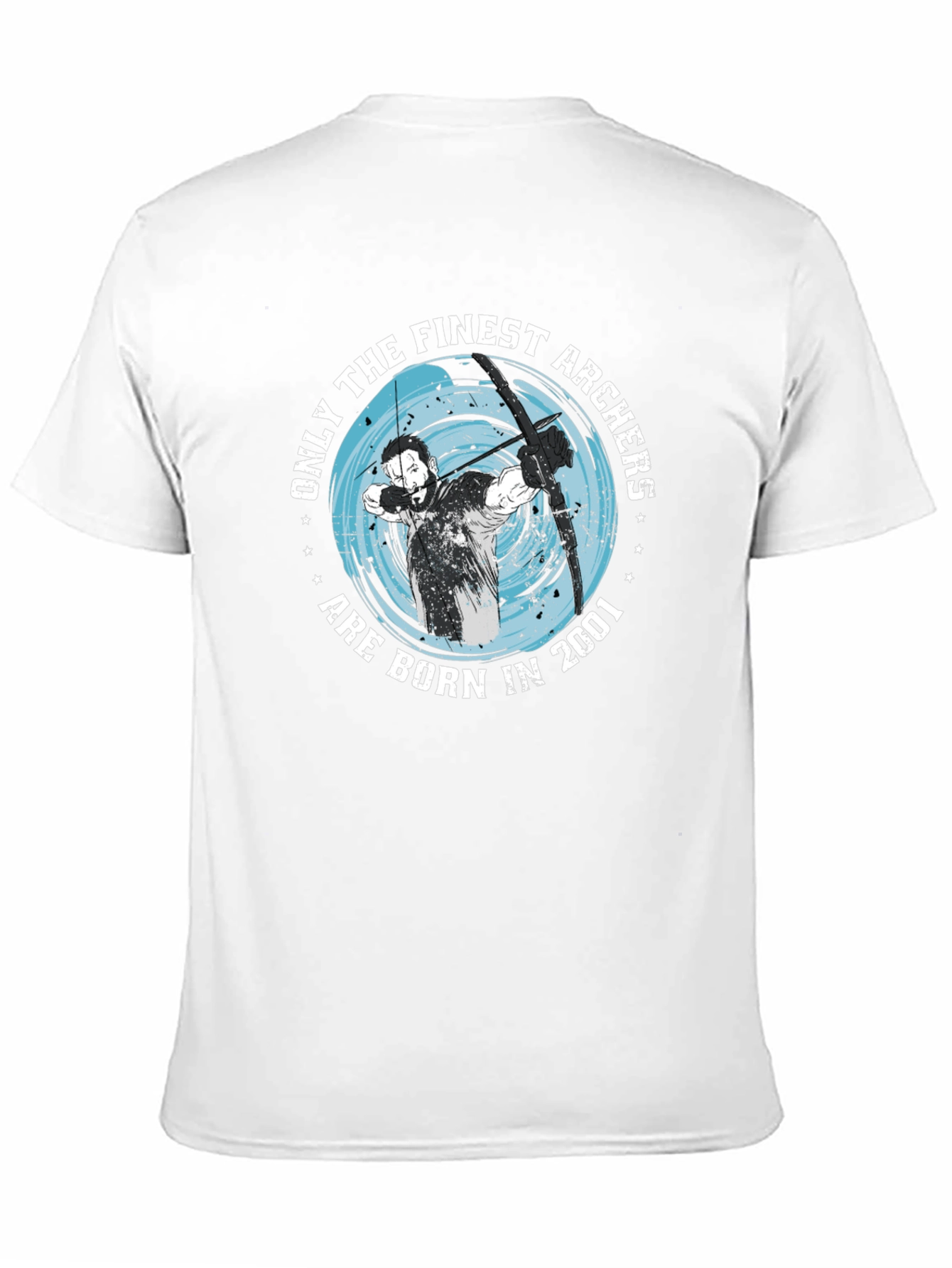 Finest Archers Born in 2001 Black Graphic T-Shirt