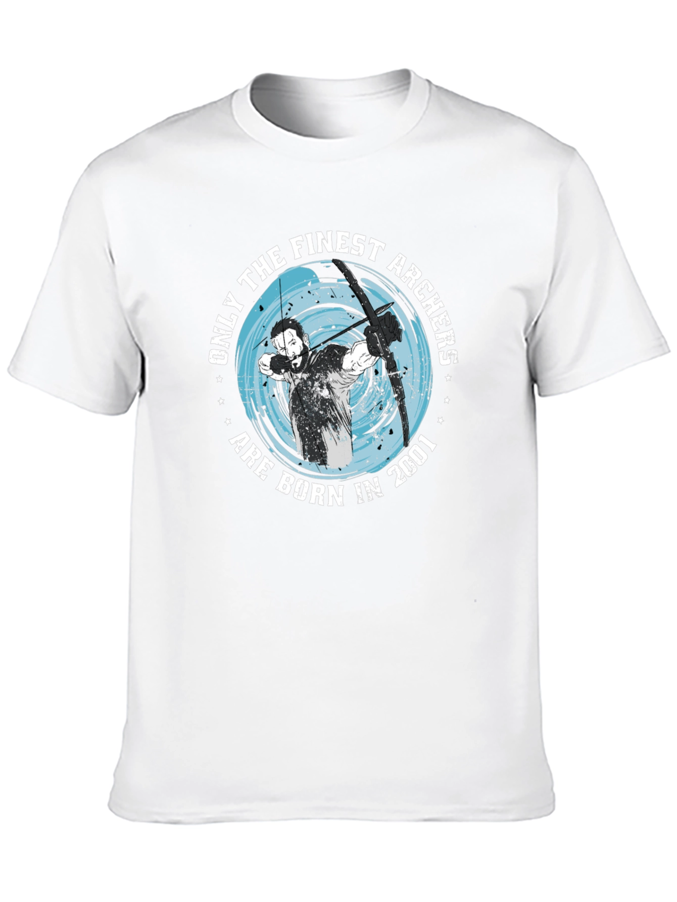 Finest Archers Born in 2001 Black Graphic T-Shirt