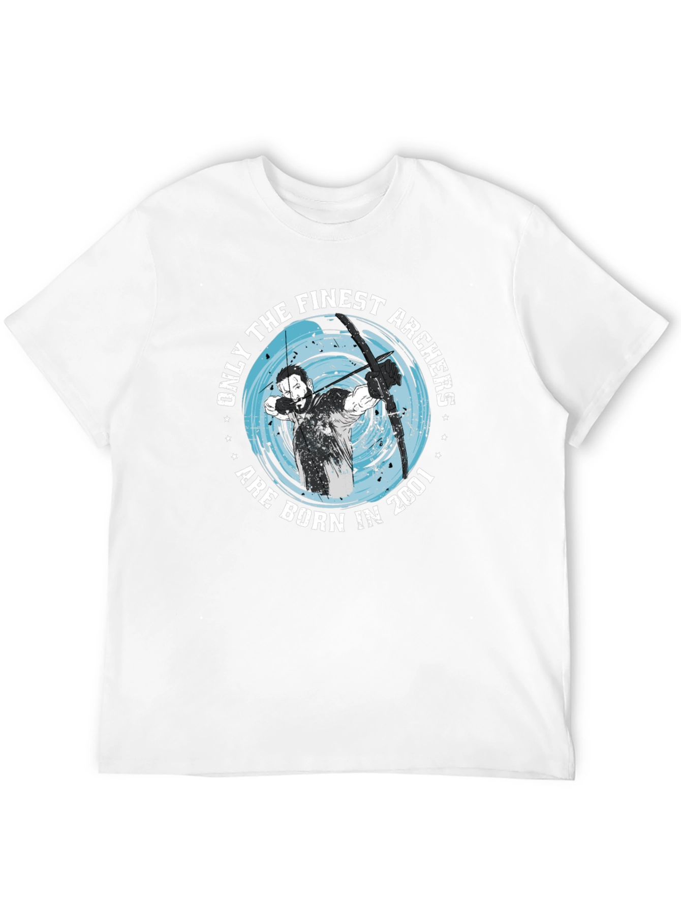 Finest Archers Born in 2001 Black Graphic T-Shirt