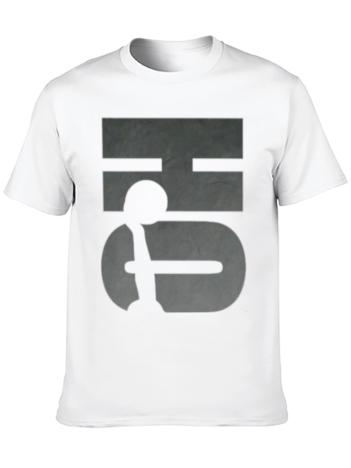 Abstract Graphic Print Black T-Shirt