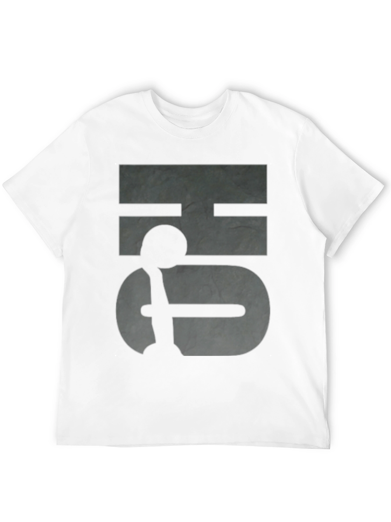 Abstract Graphic Print Black T-Shirt