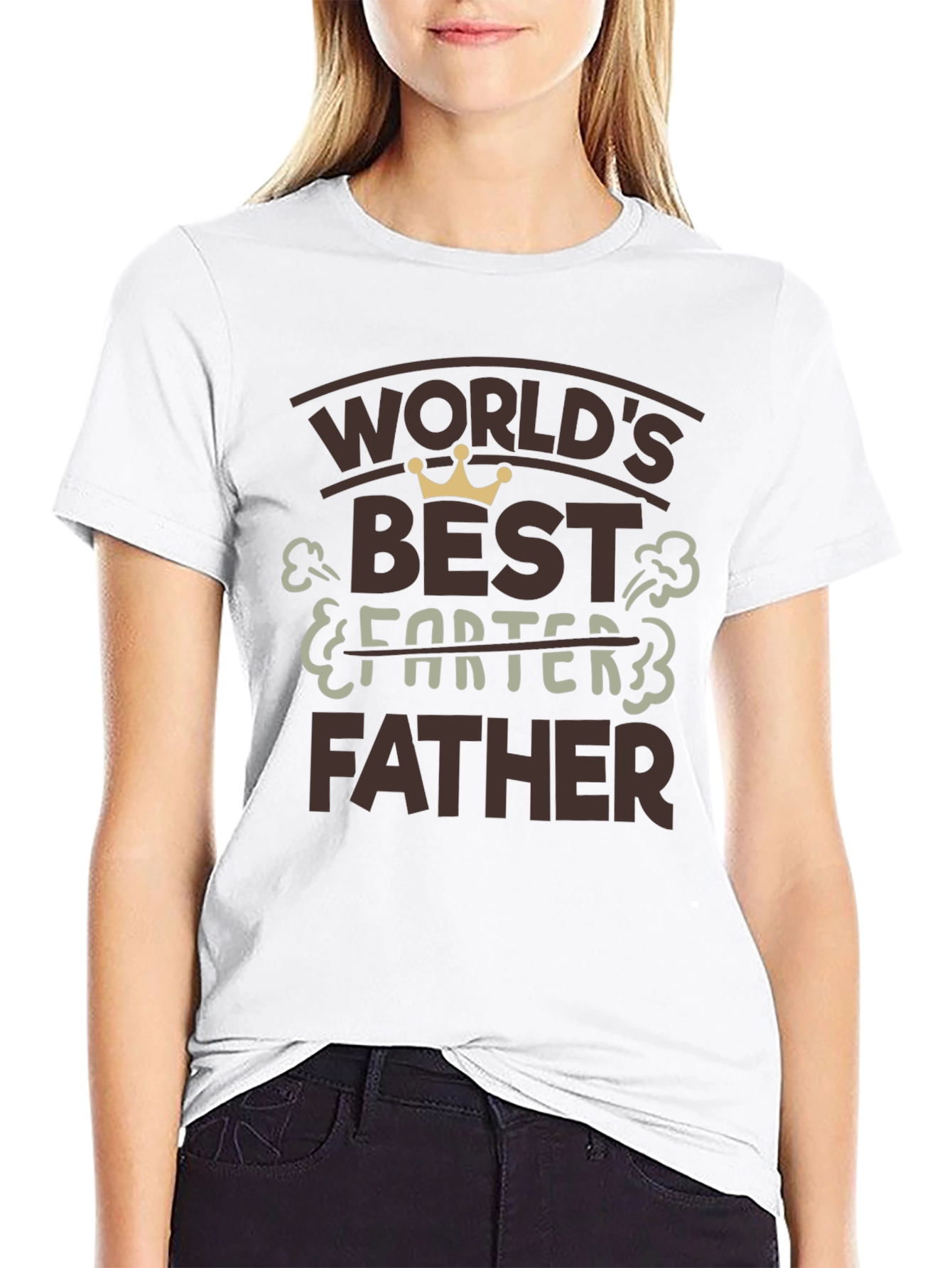 Worlds Best Farter Father Black T-Shirt