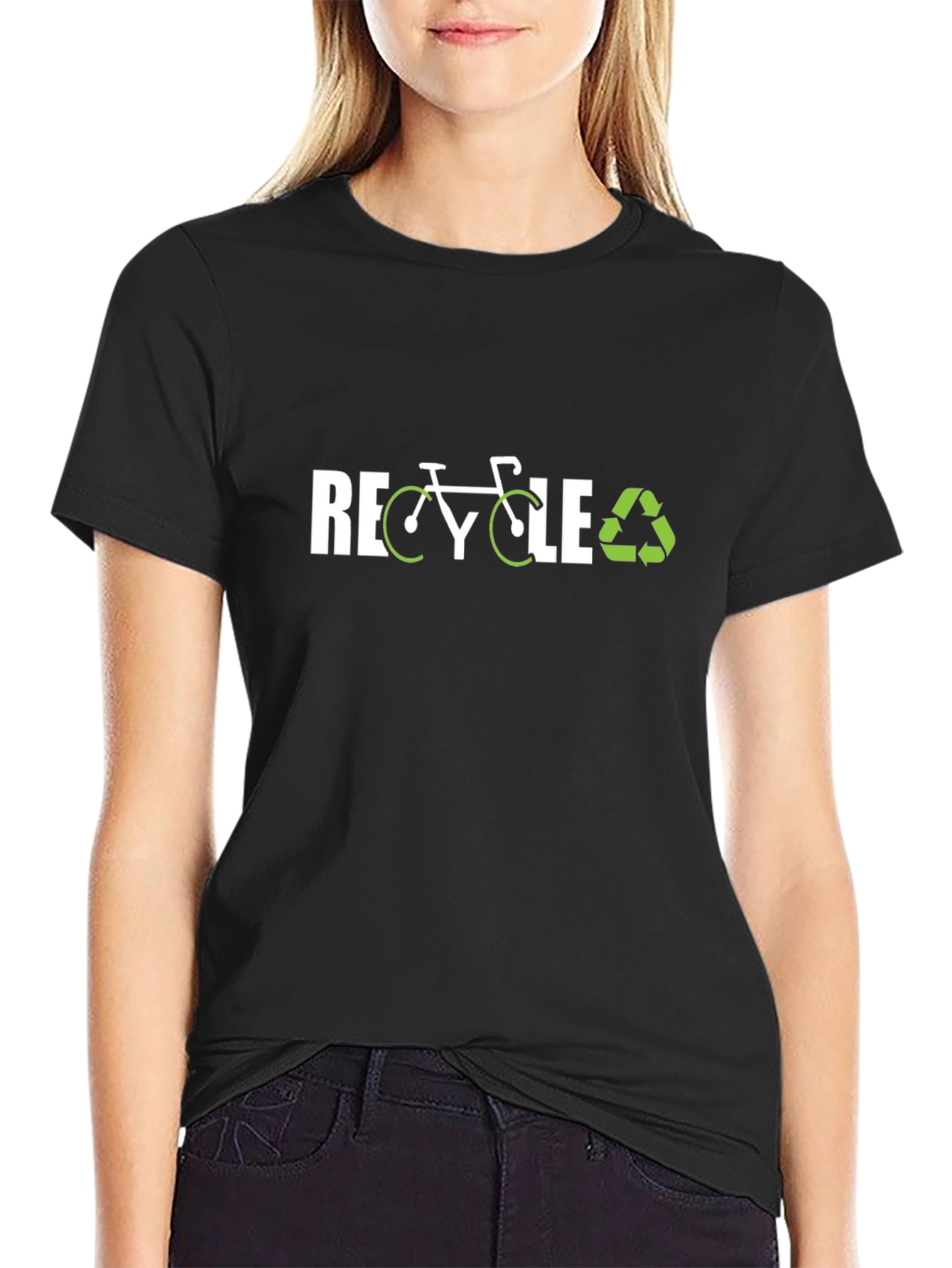Recycle Bike Graphic Tee - Eco-Friendly Fashion