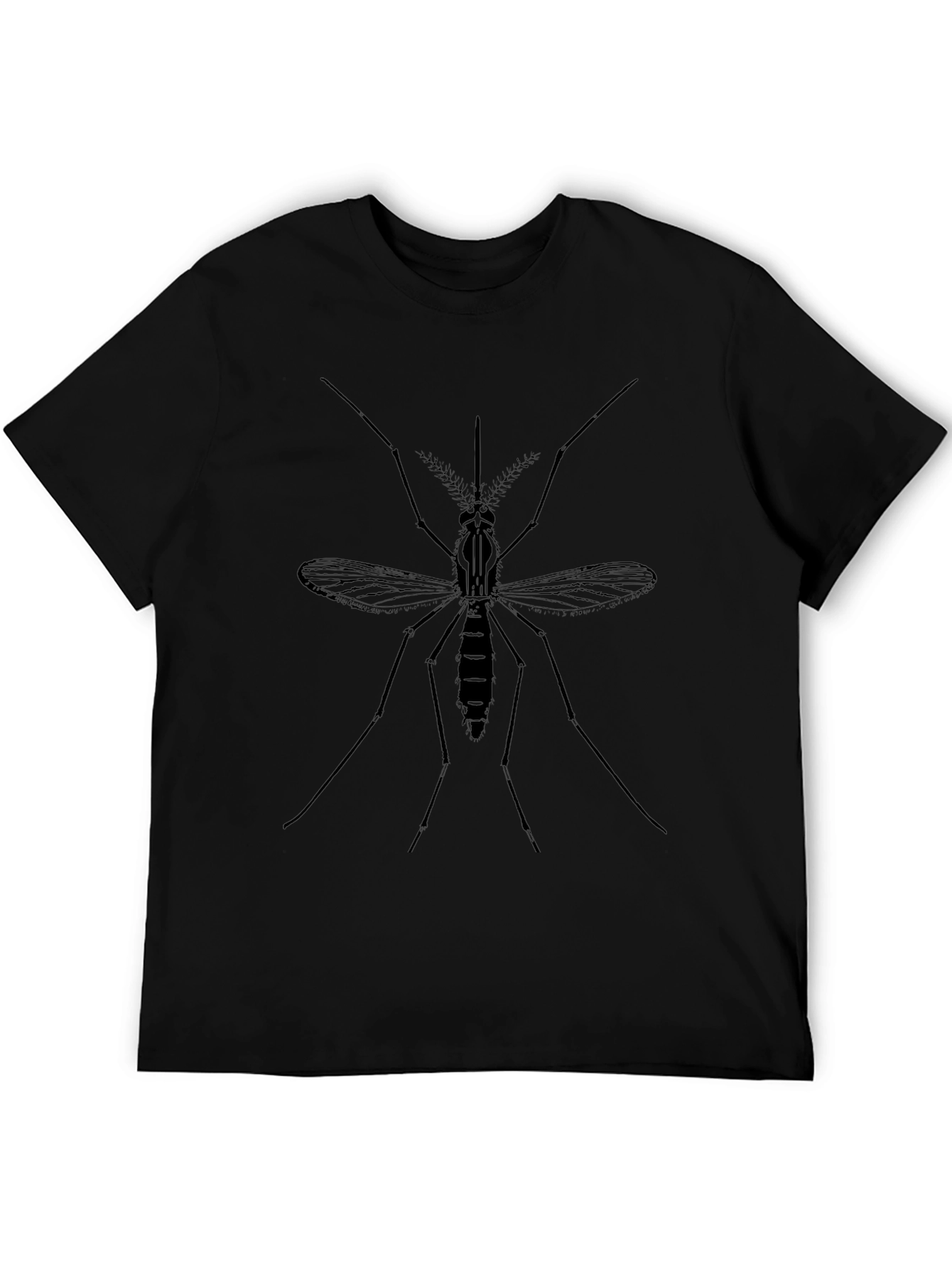 Mosquito Graphic T-Shirt - Black Cotton Tee