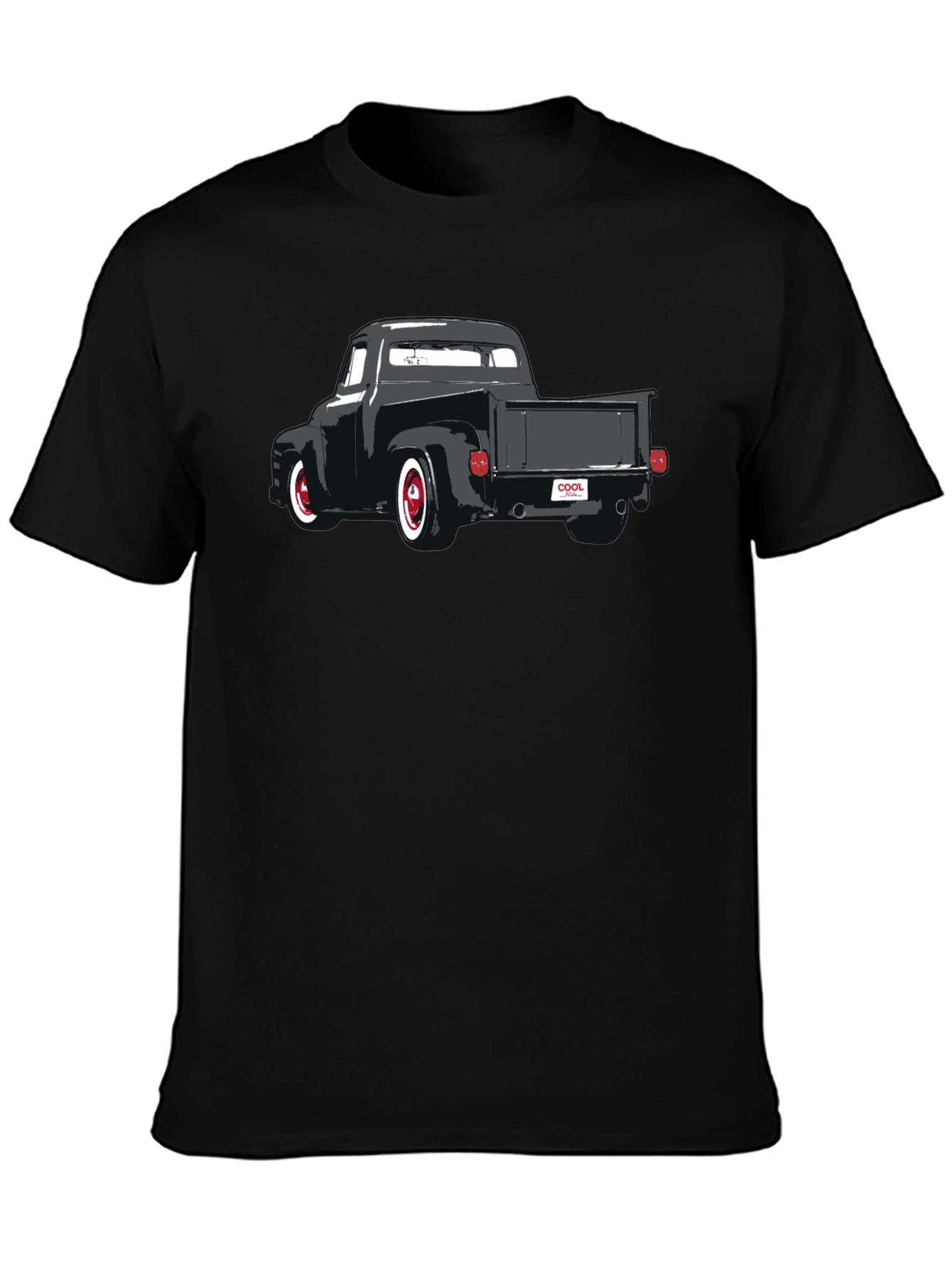 Cool Truck Graphic T-Shirt - Black
