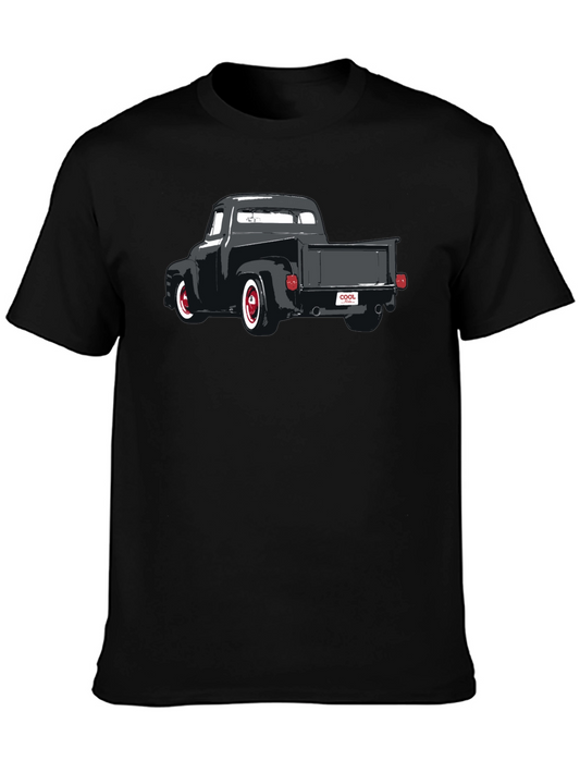 Cool Truck Graphic T-Shirt - Black