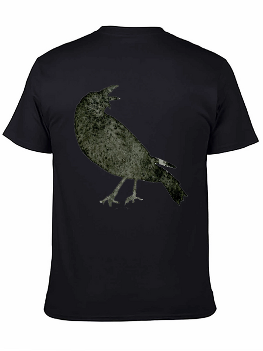 Raven Graphic T-Shirt - Black Crow Tee
