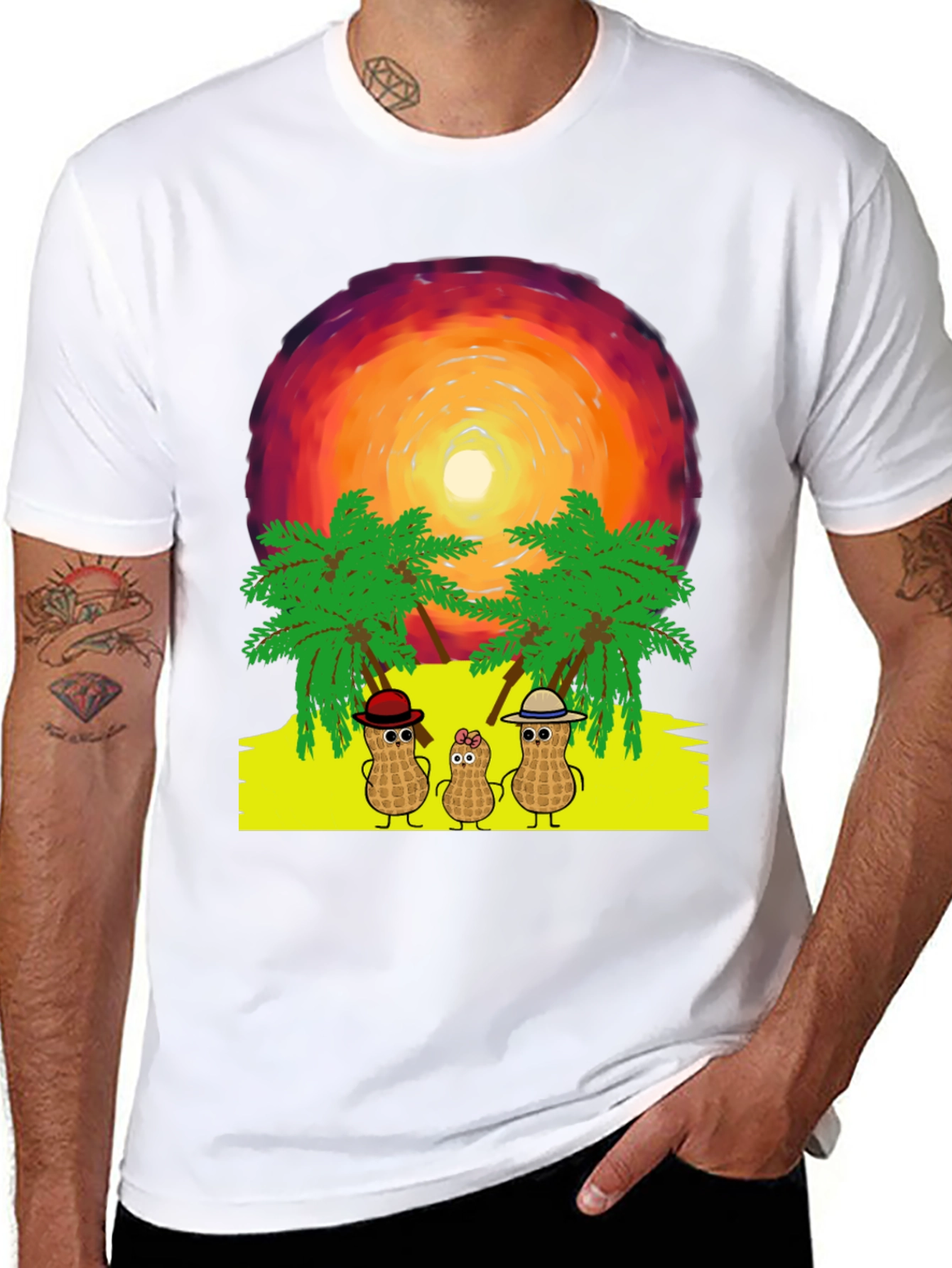 Peanut Family Vacation Graphic Tee