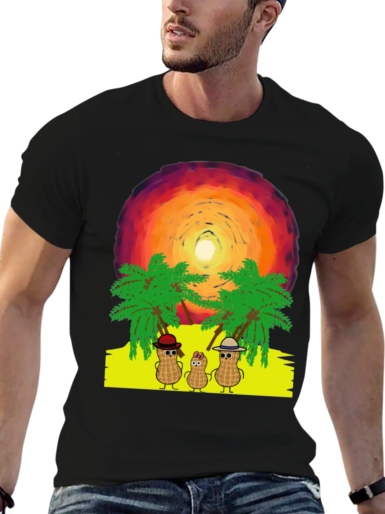 Peanut Family Vacation Graphic Tee