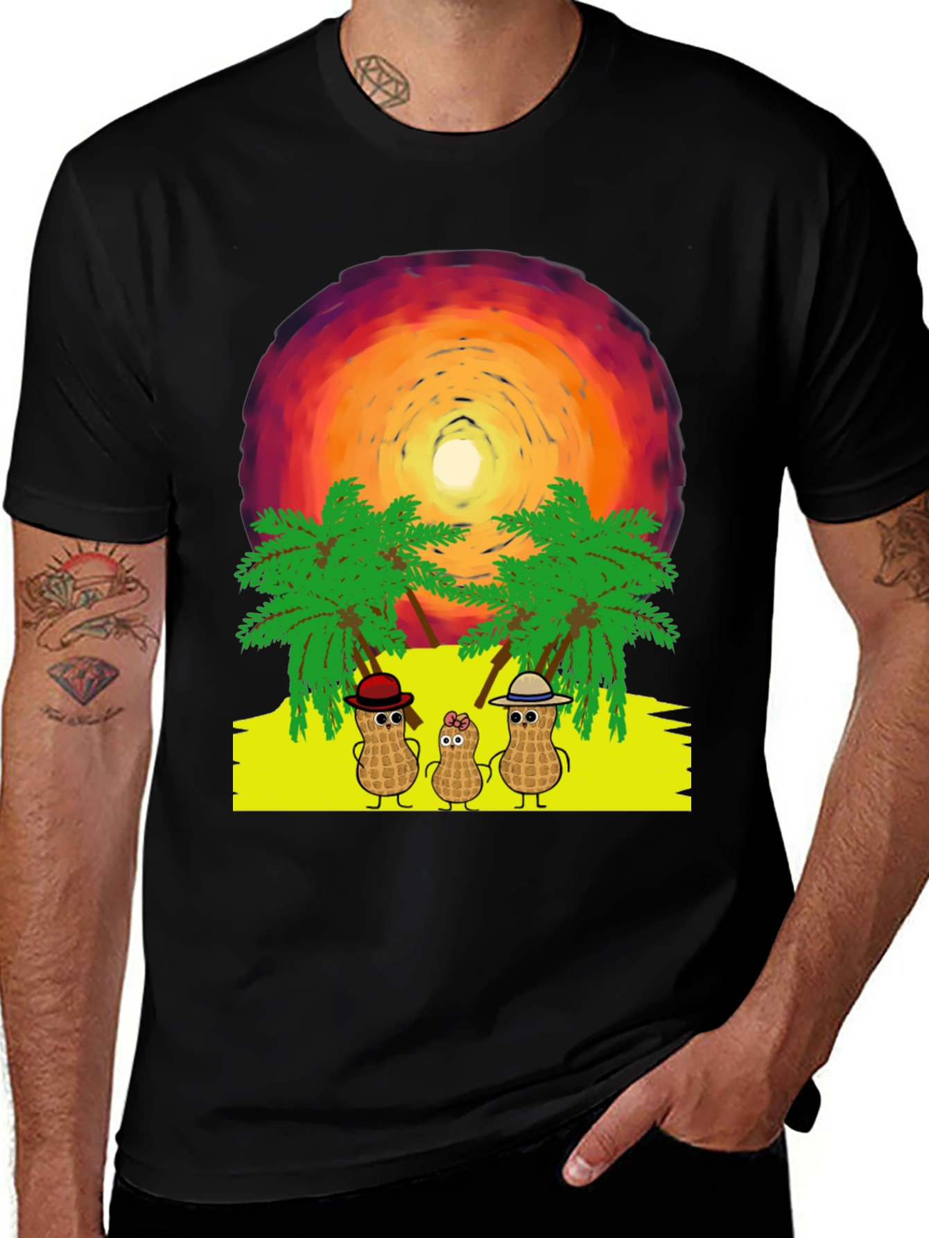 Peanut Family Vacation Graphic Tee