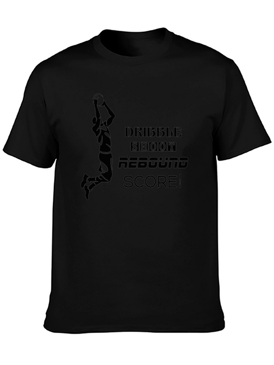 Basketball Graphic Tee - Dribble Shoot Score!