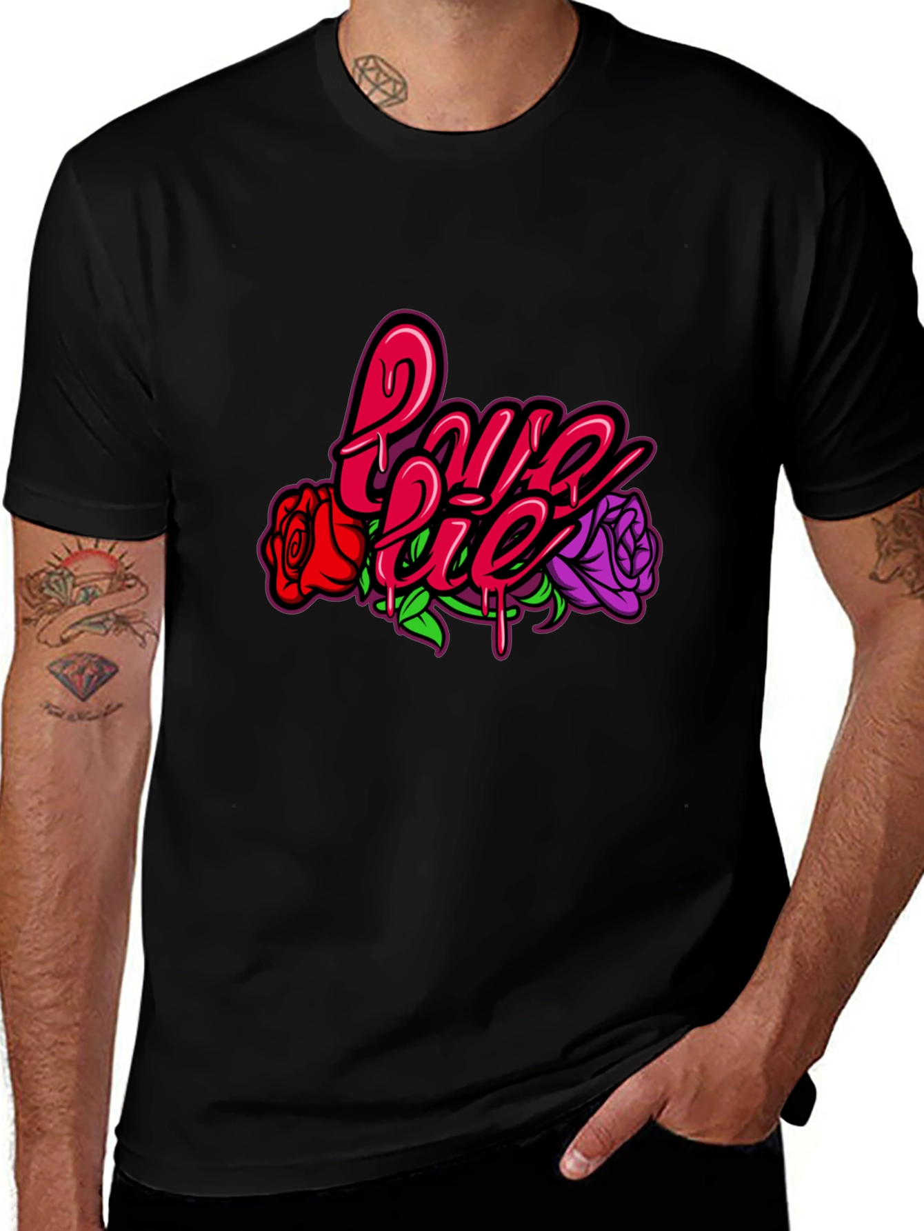 Love Lie Roses Graphic T-Shirt