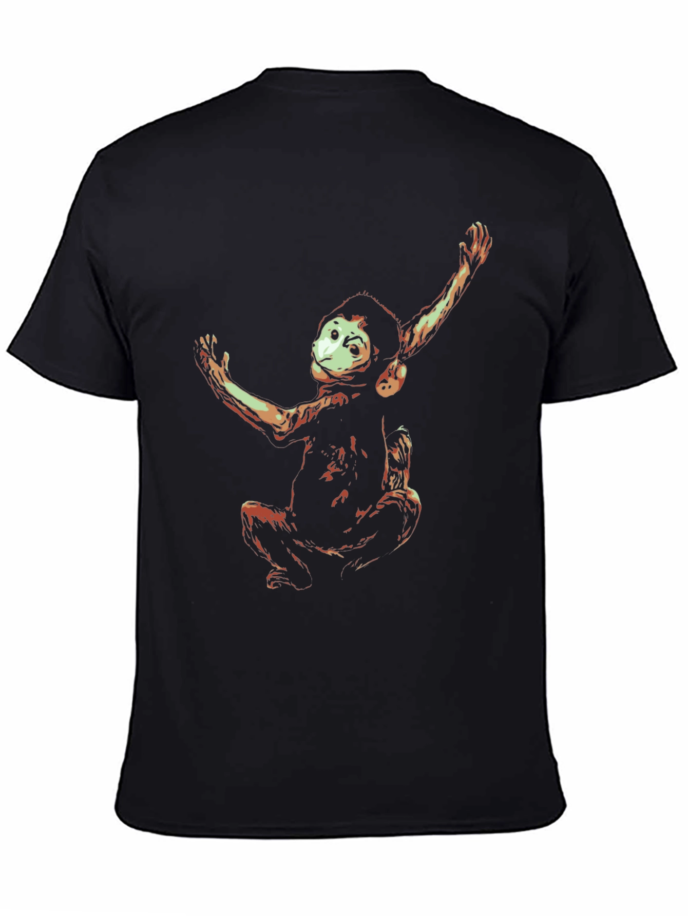 Graphic Monkey T-Shirt - Black
