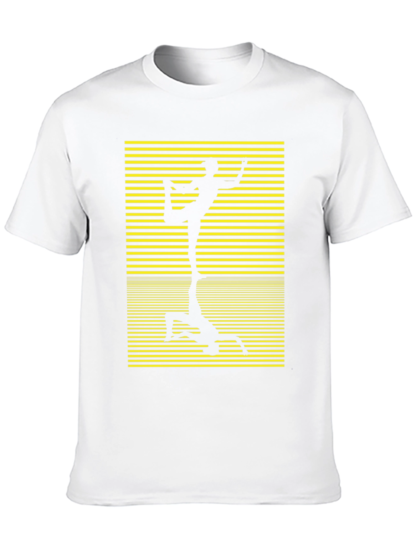 Yoga Silhouette Graphic Tee - Black Cotton Blend