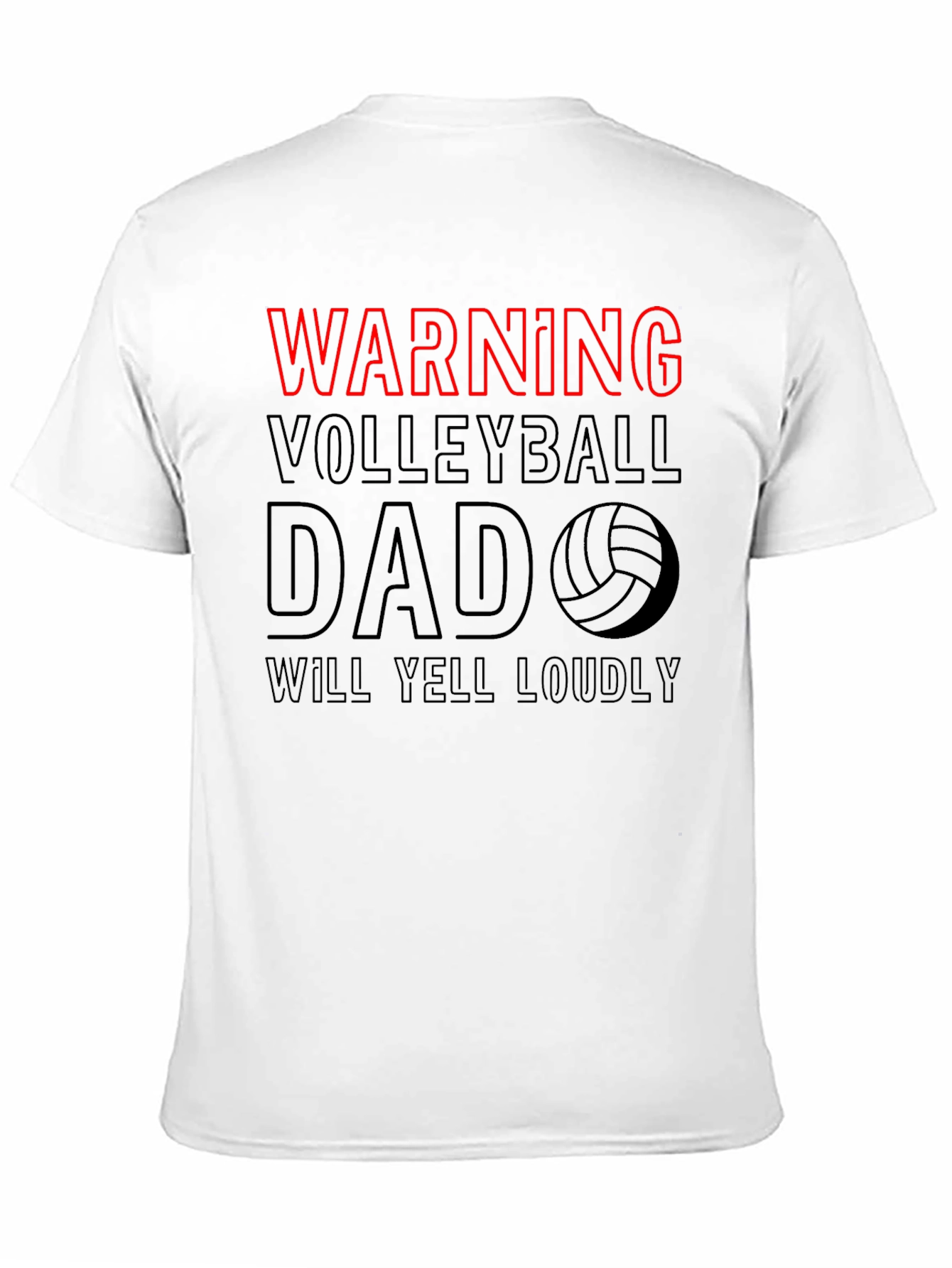Warning Volleyball Dad Tee