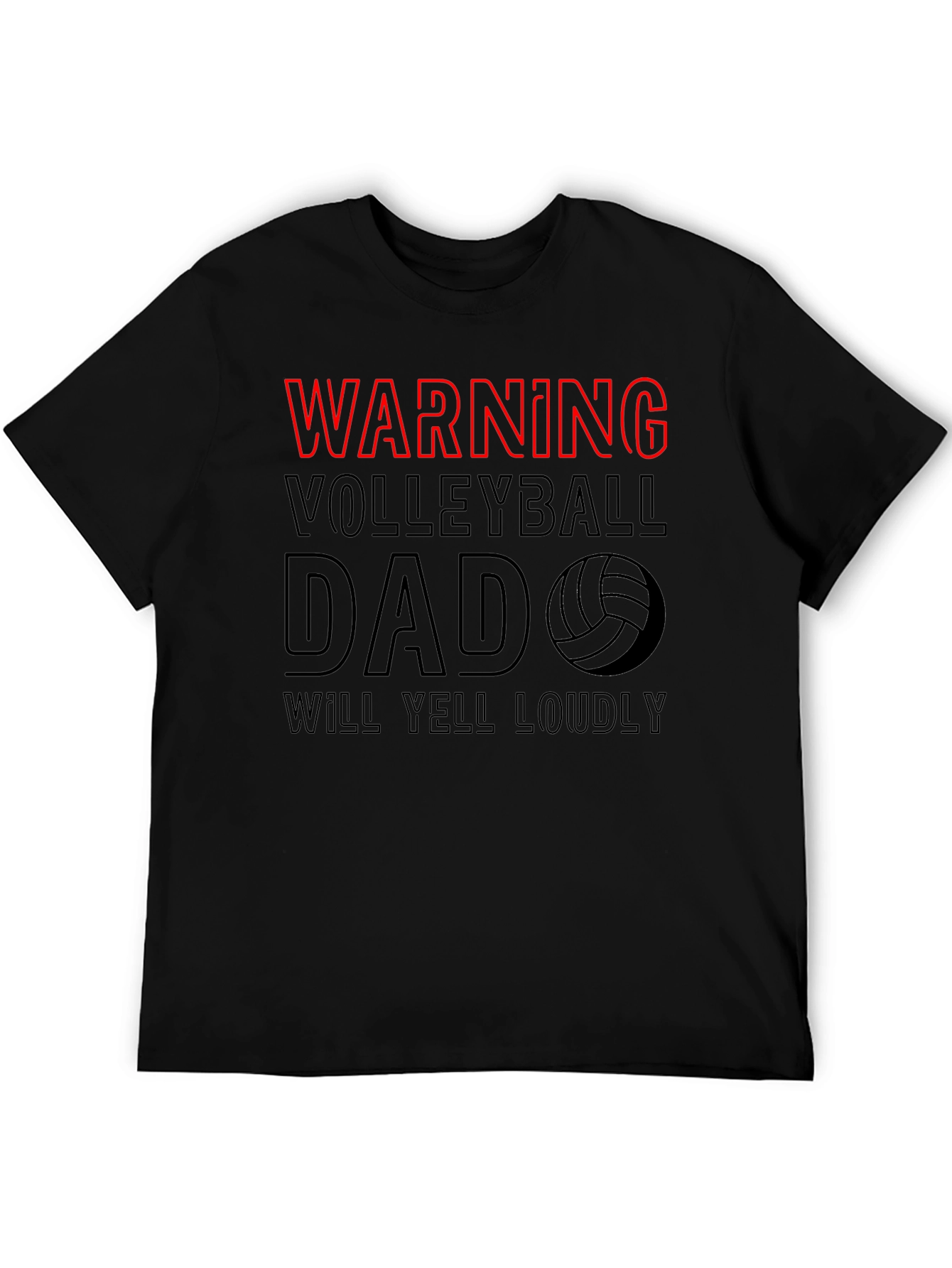 Warning Volleyball Dad Tee