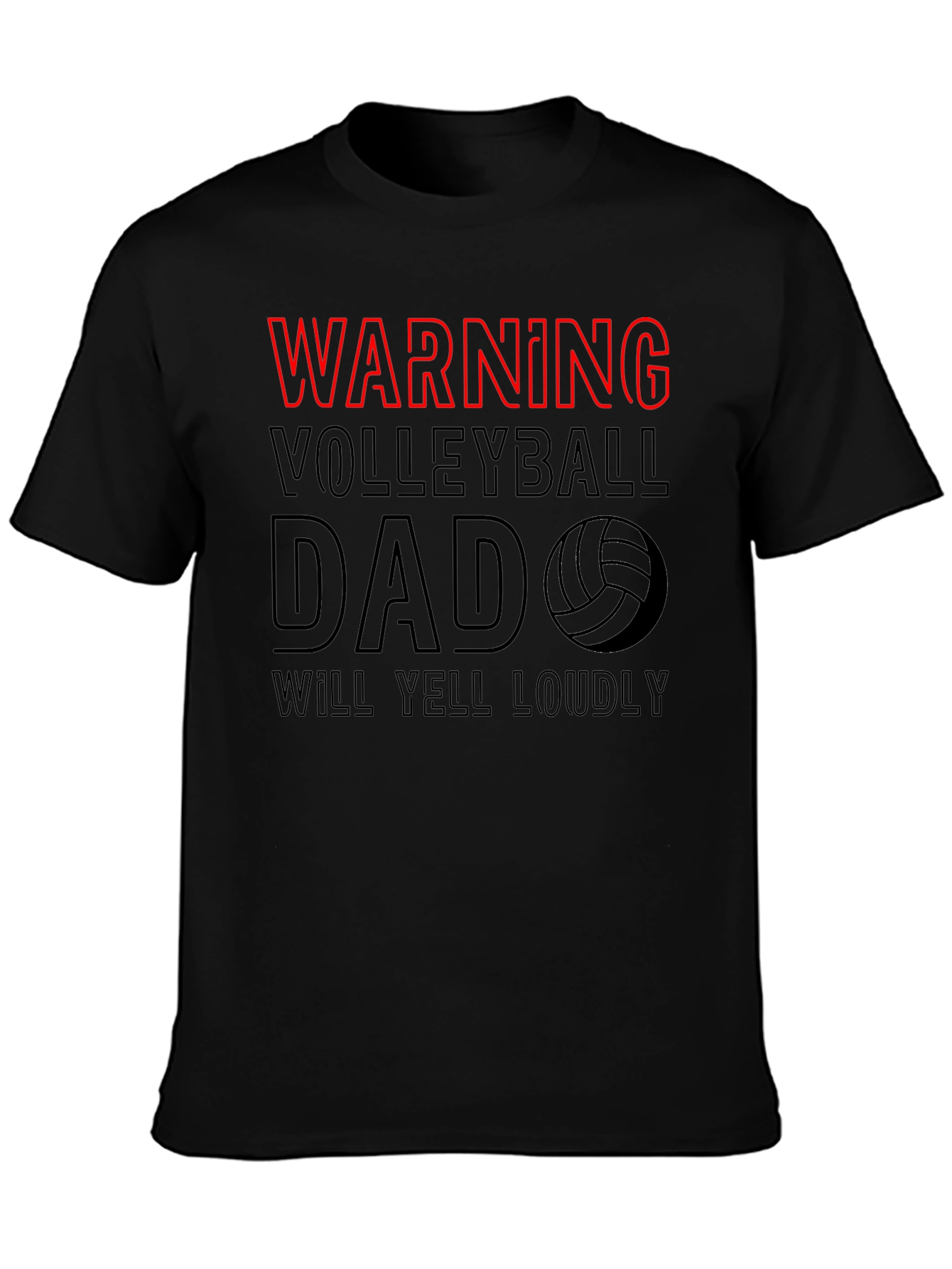 Warning Volleyball Dad Tee