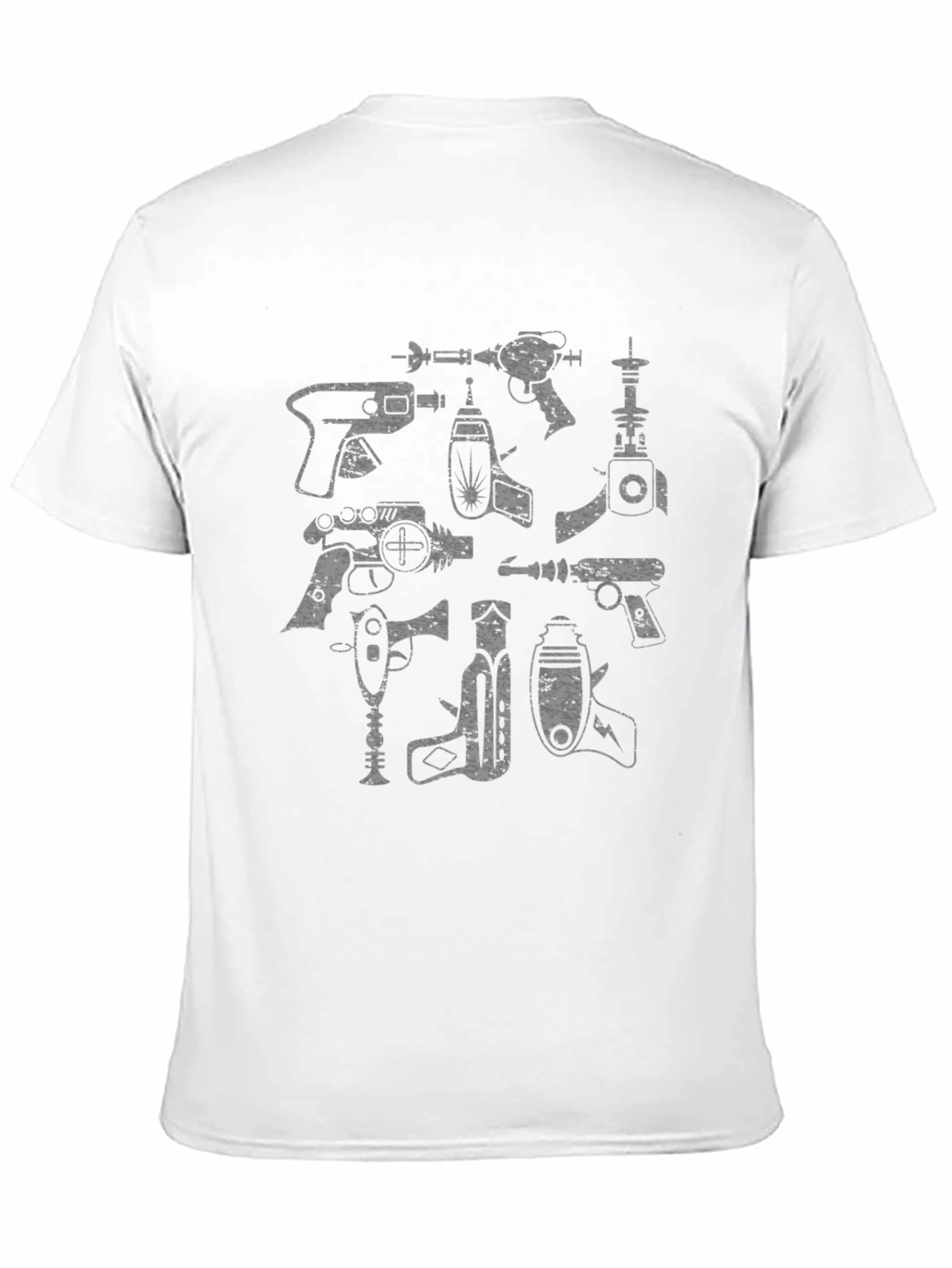 Retro Ray Guns Graphic Tee - Sci-Fi Cool