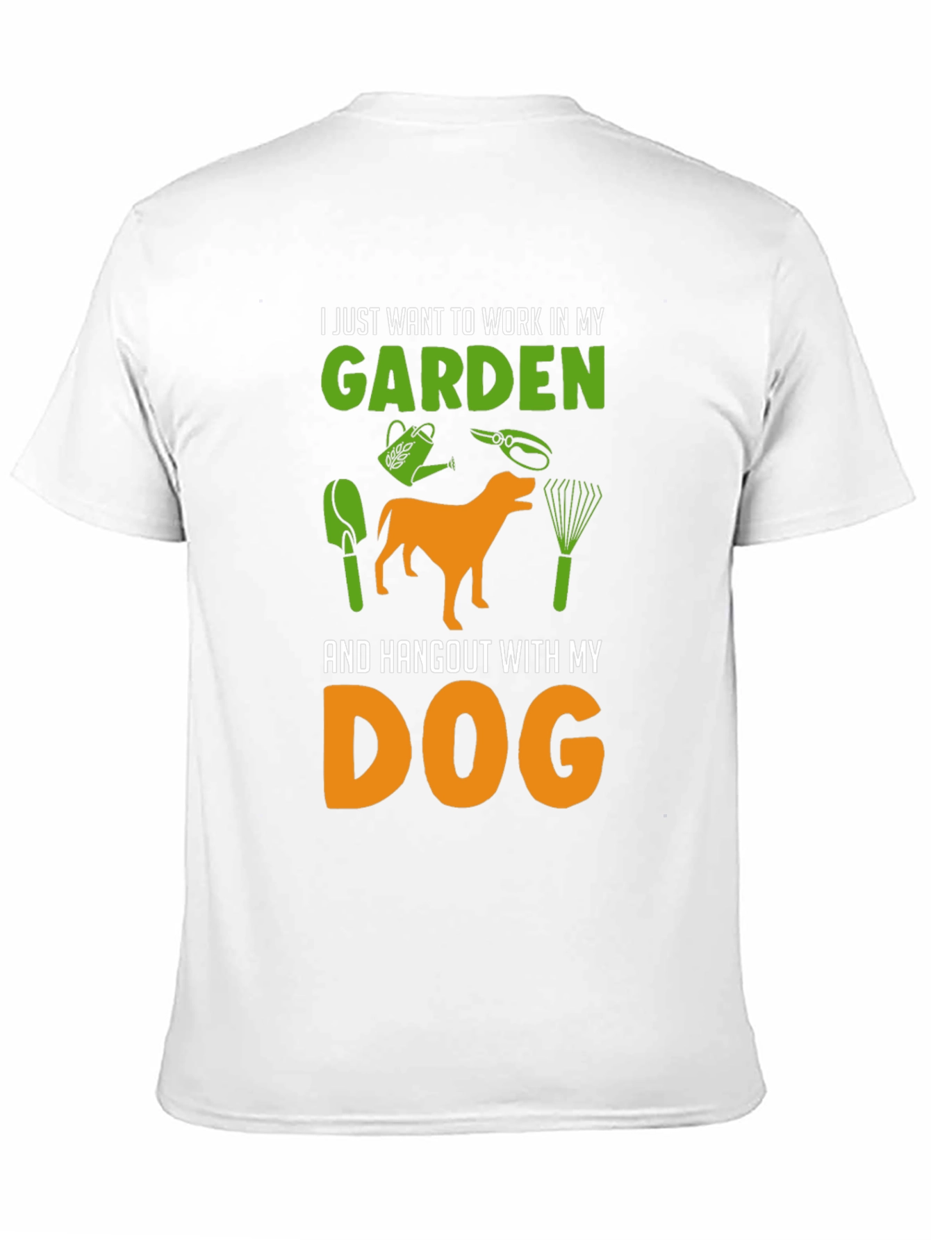 Gardening & Dog Lover T-Shirt - Black