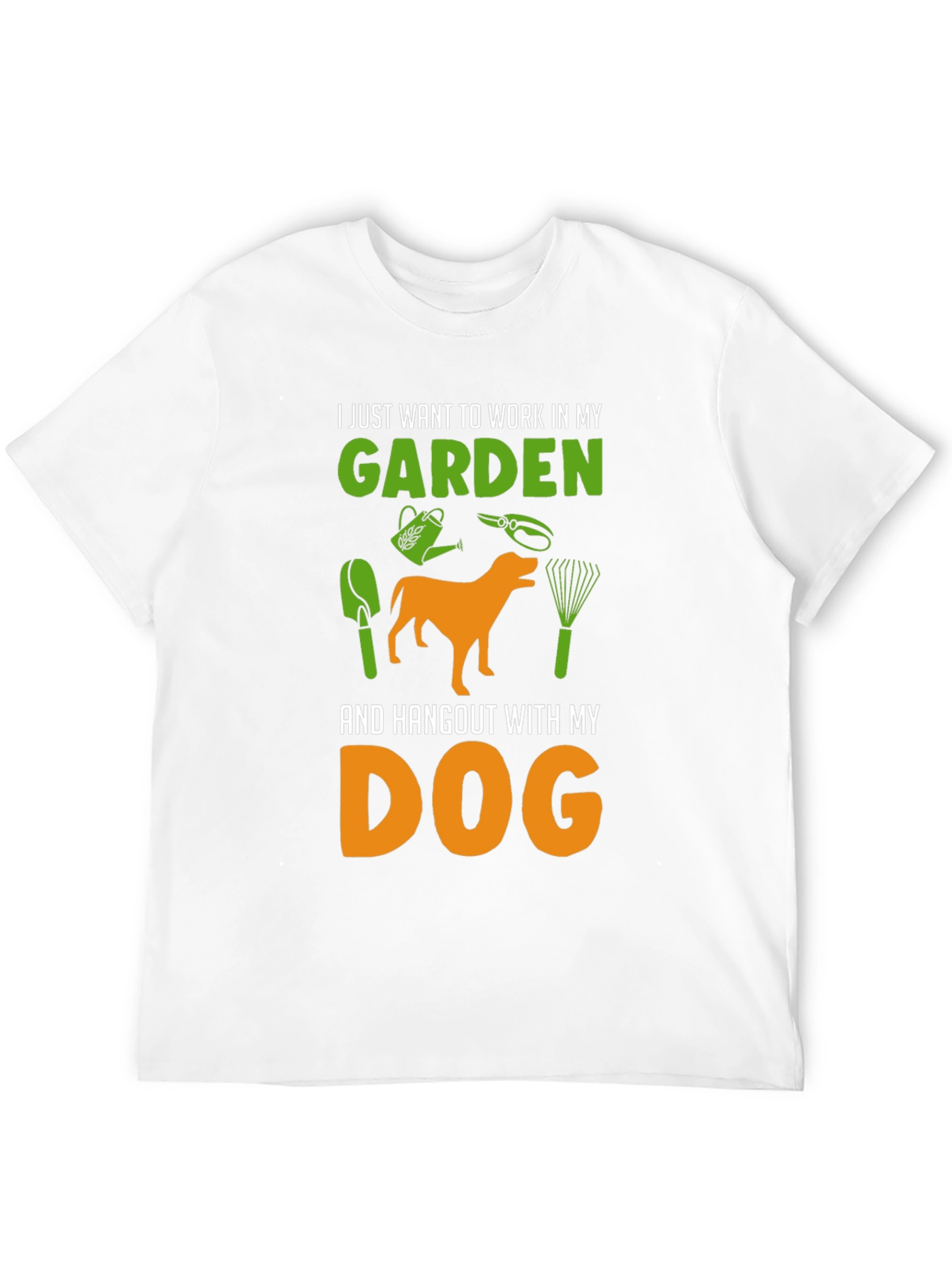 Gardening & Dog Lover T-Shirt - Black