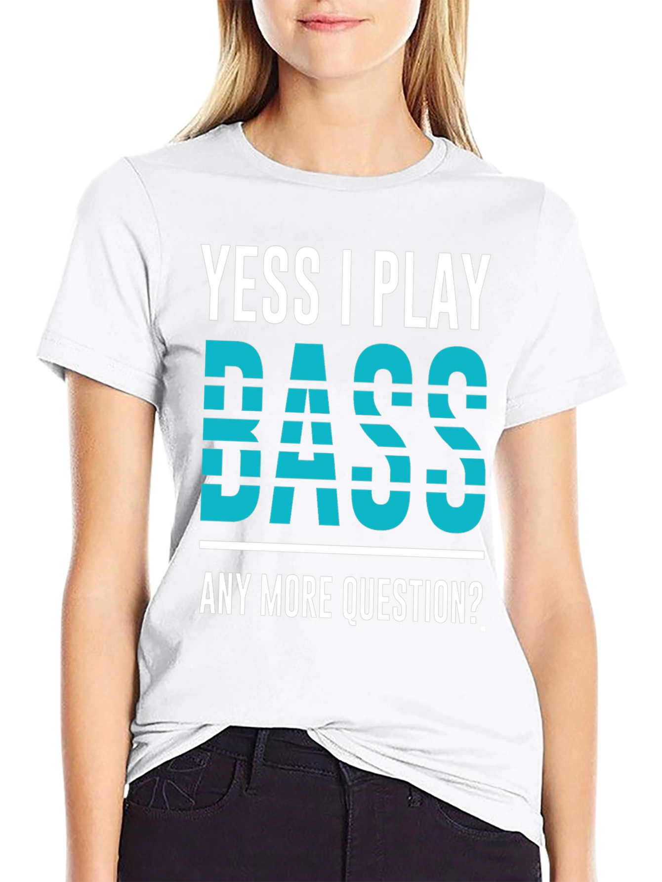 Yess I Play Bass Novelty Graphic T-Shirt