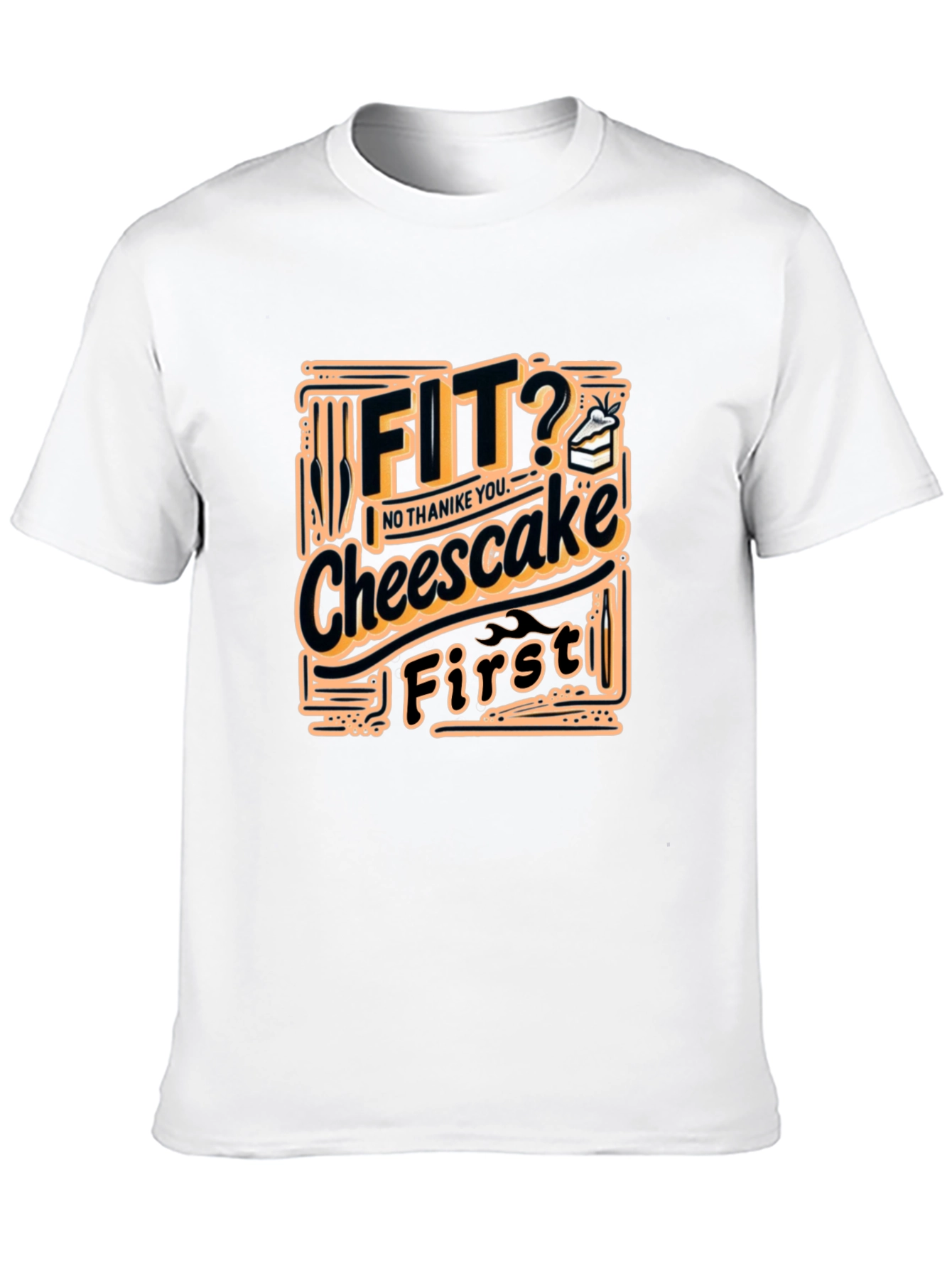 Fit? Cheesecake First Funny T-Shirt
