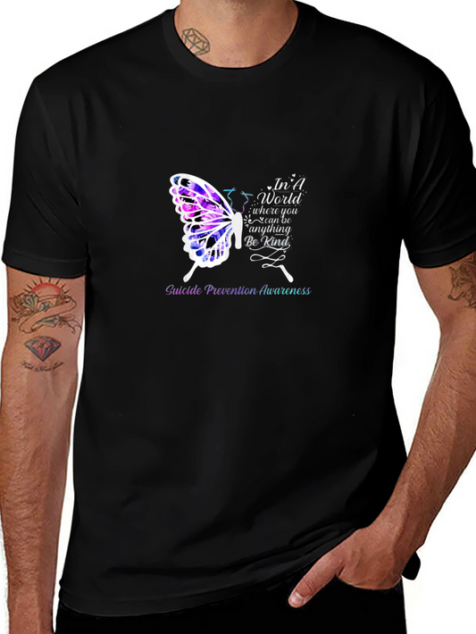 Suicide Prevention Butterfly Graphic Tee