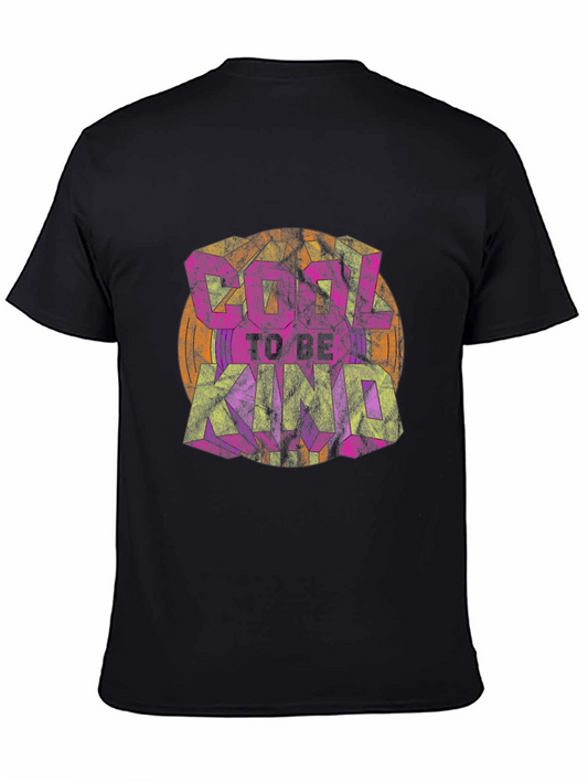 Cool To Be Kind Graphic Tee - Black Cotton Blend