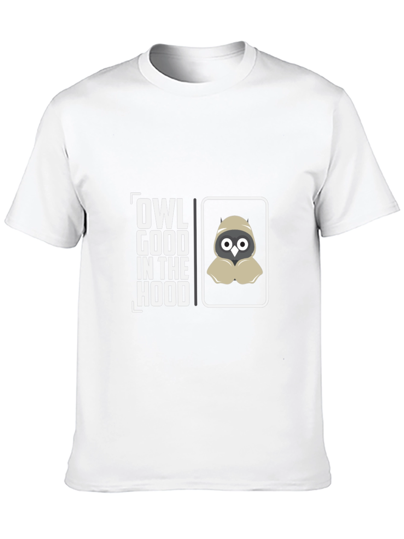 Owl Good in the Hood Black Graphic T-Shirt