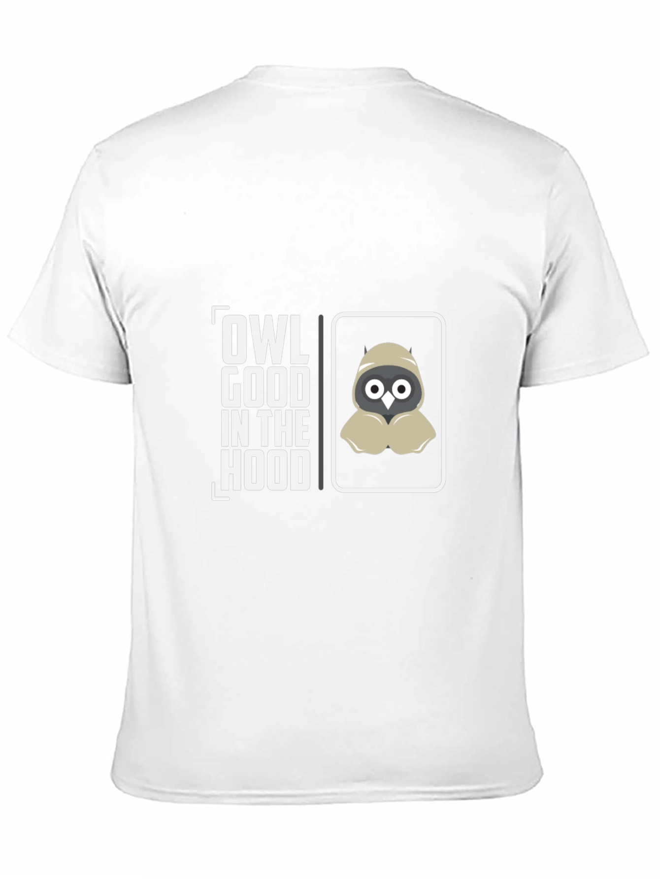 Owl Good in the Hood Black Graphic T-Shirt