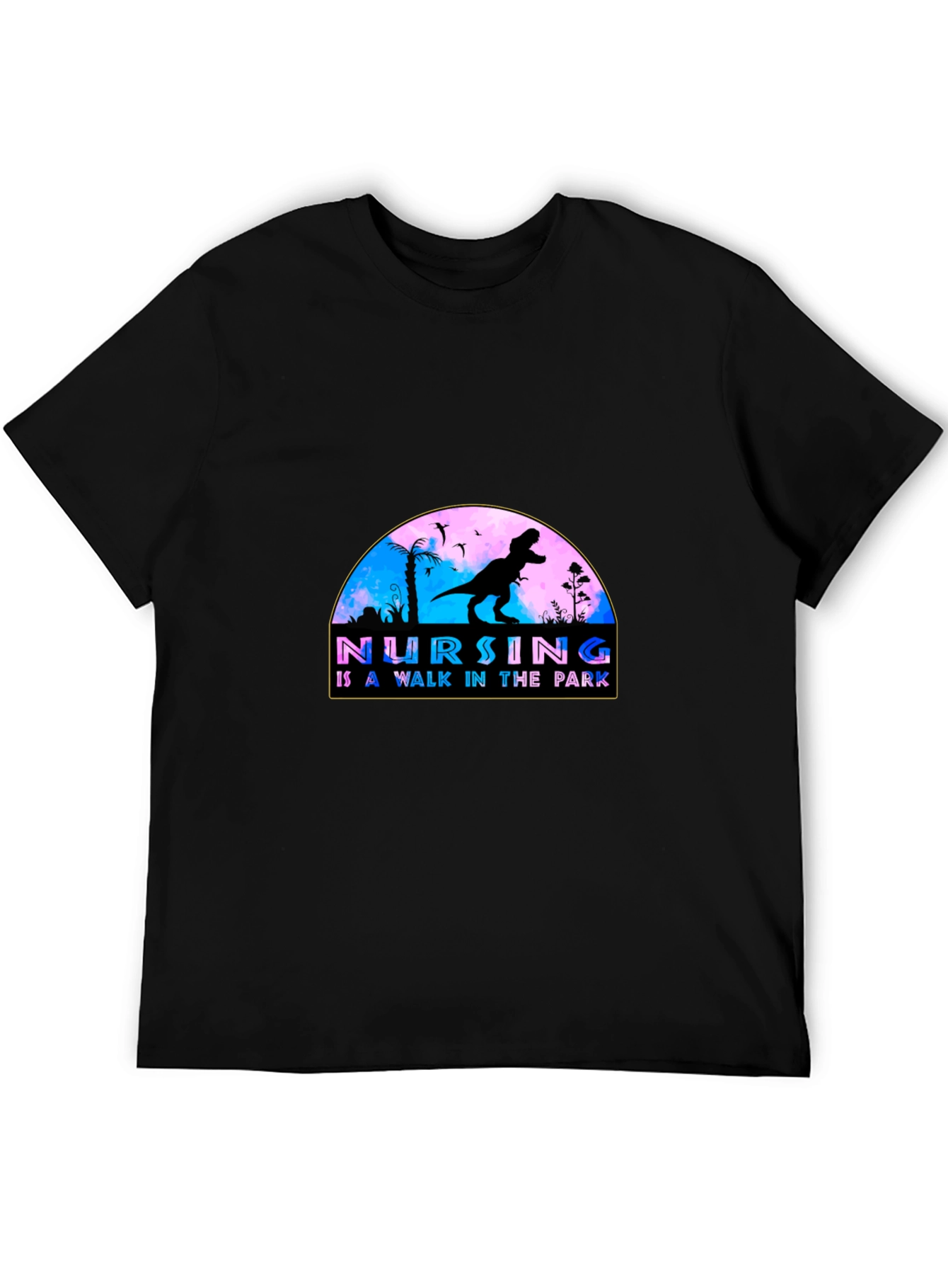 Nursing Walk in the Park T-Shirt - Black