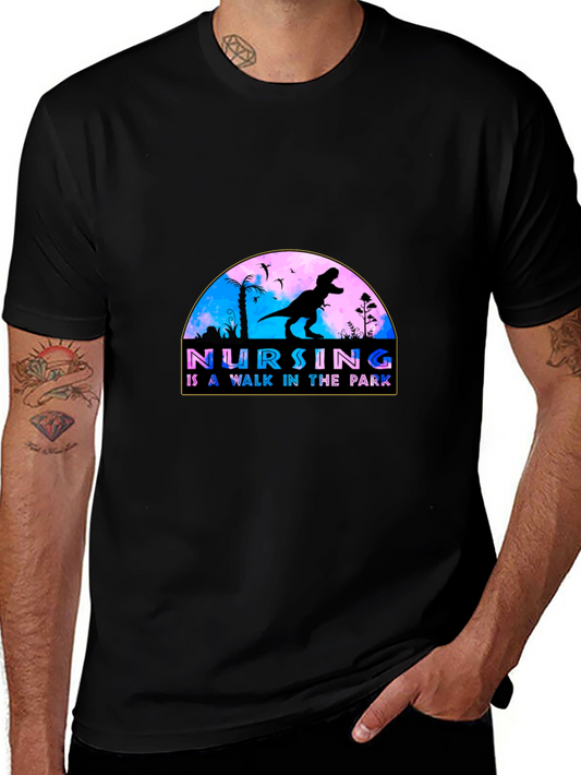 Nursing Walk in the Park T-Shirt - Black