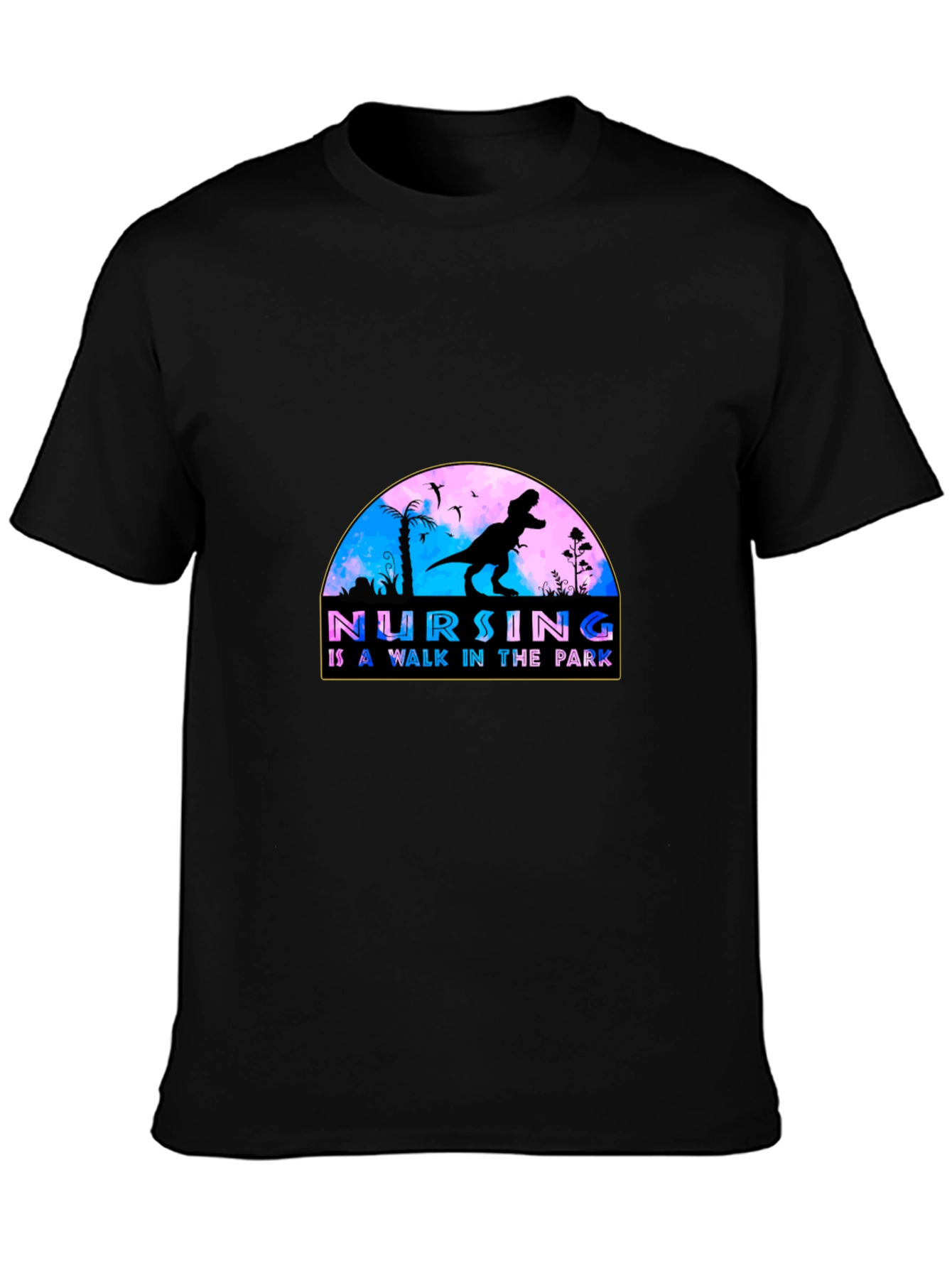 Nursing Walk in the Park T-Shirt - Black