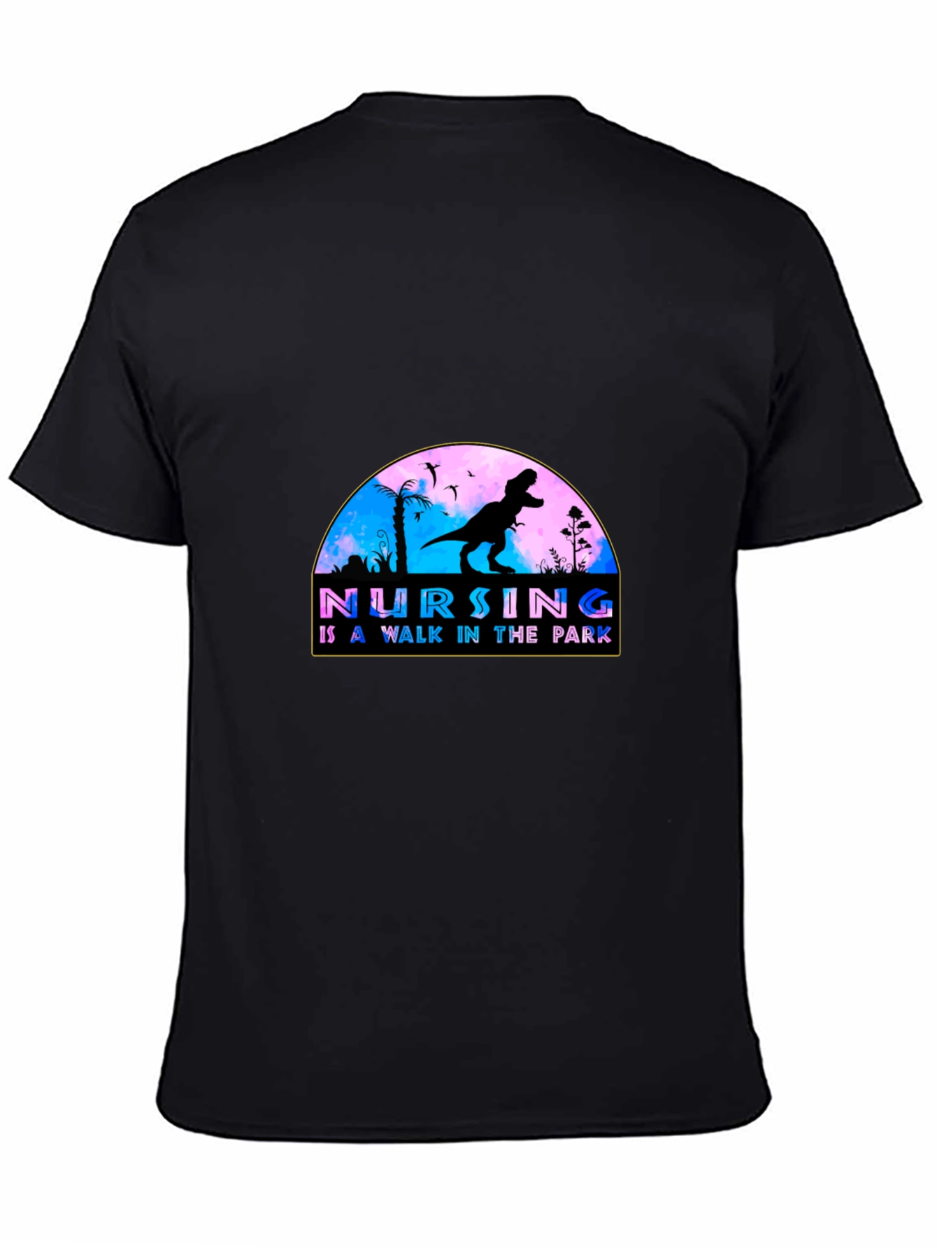 Nursing Walk in the Park T-Shirt - Black