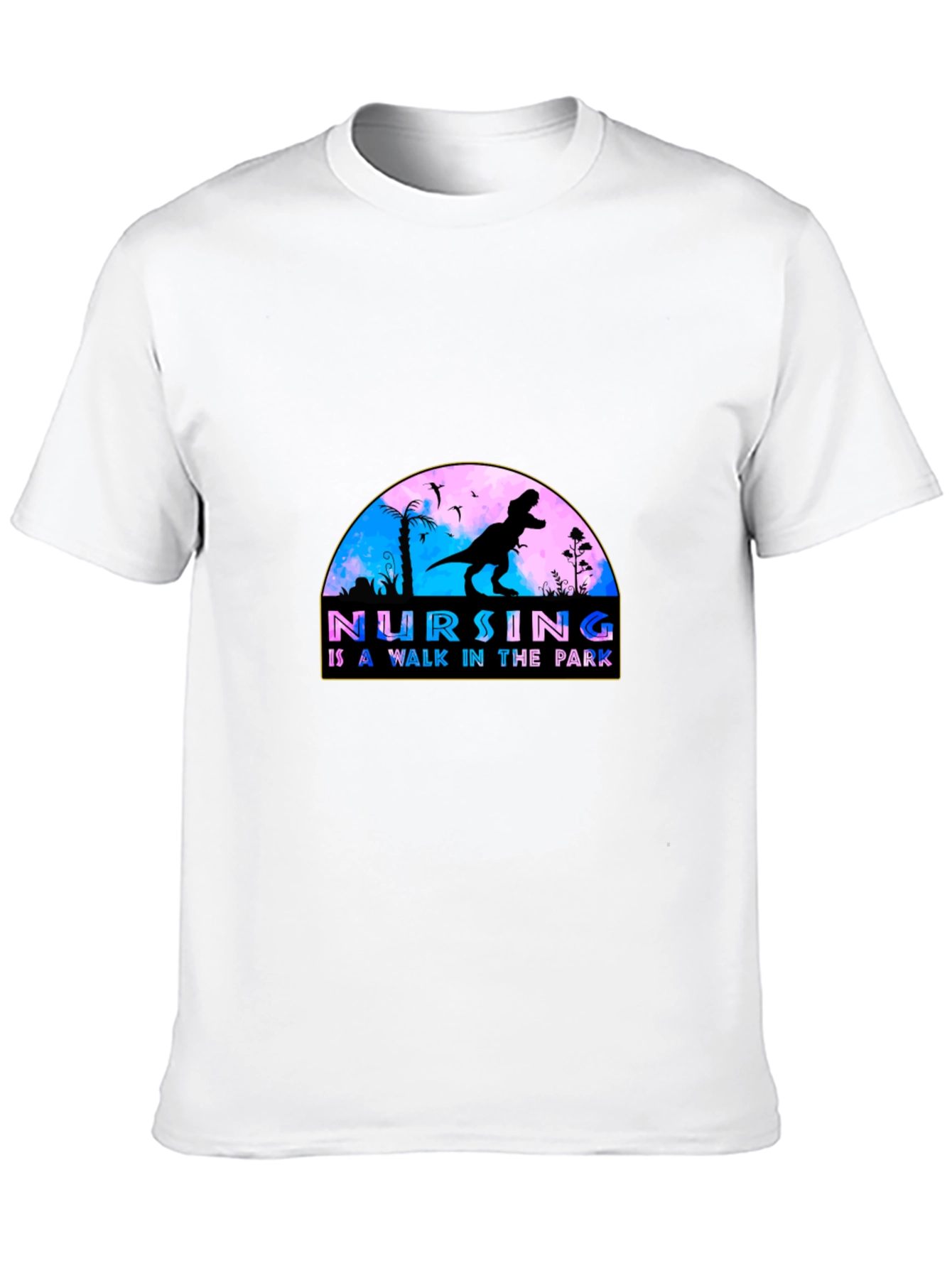 Nursing Walk in the Park T-Shirt - Black