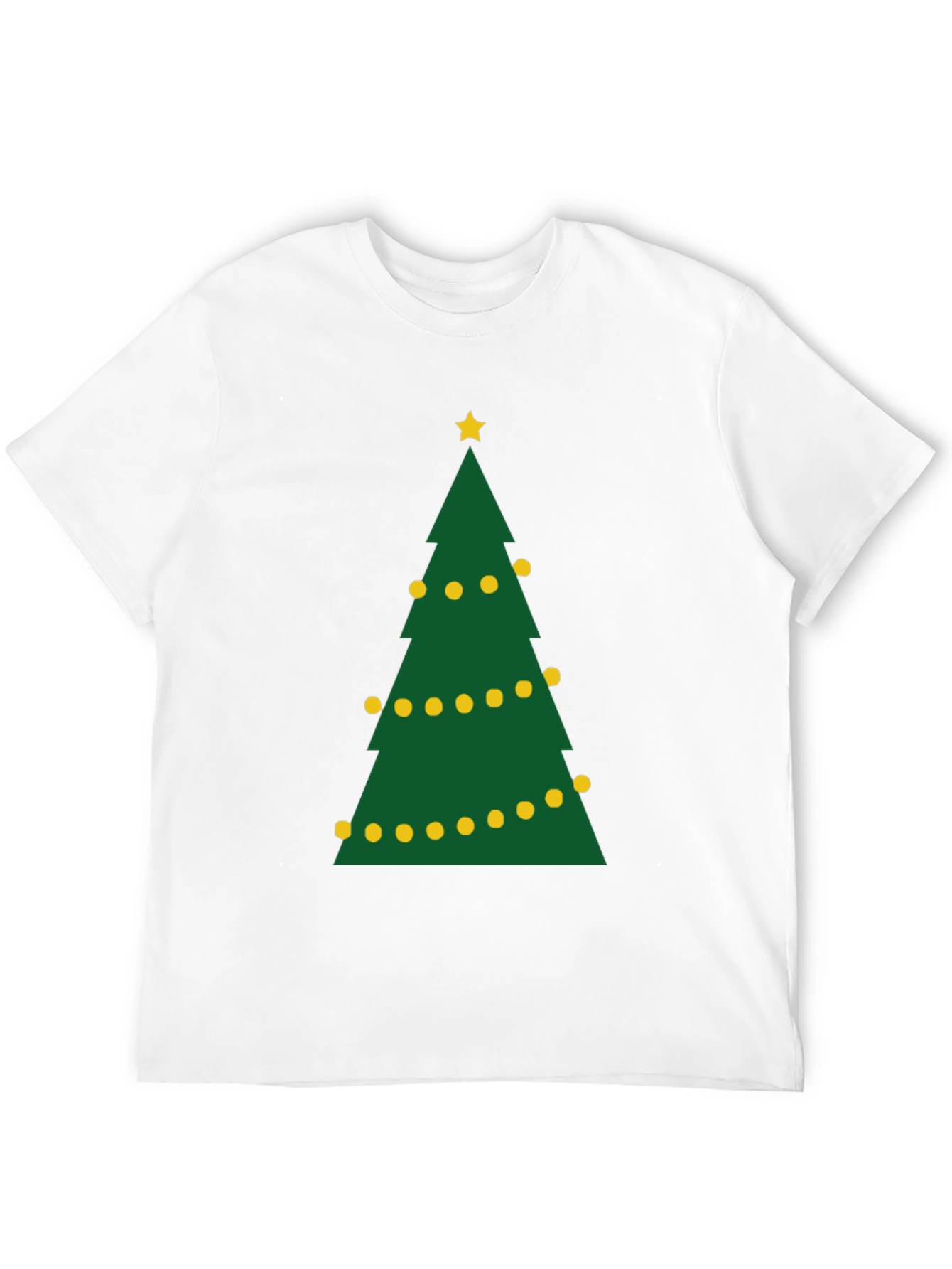 Festive Christmas Tree Graphic Tee - Holiday Apparel
