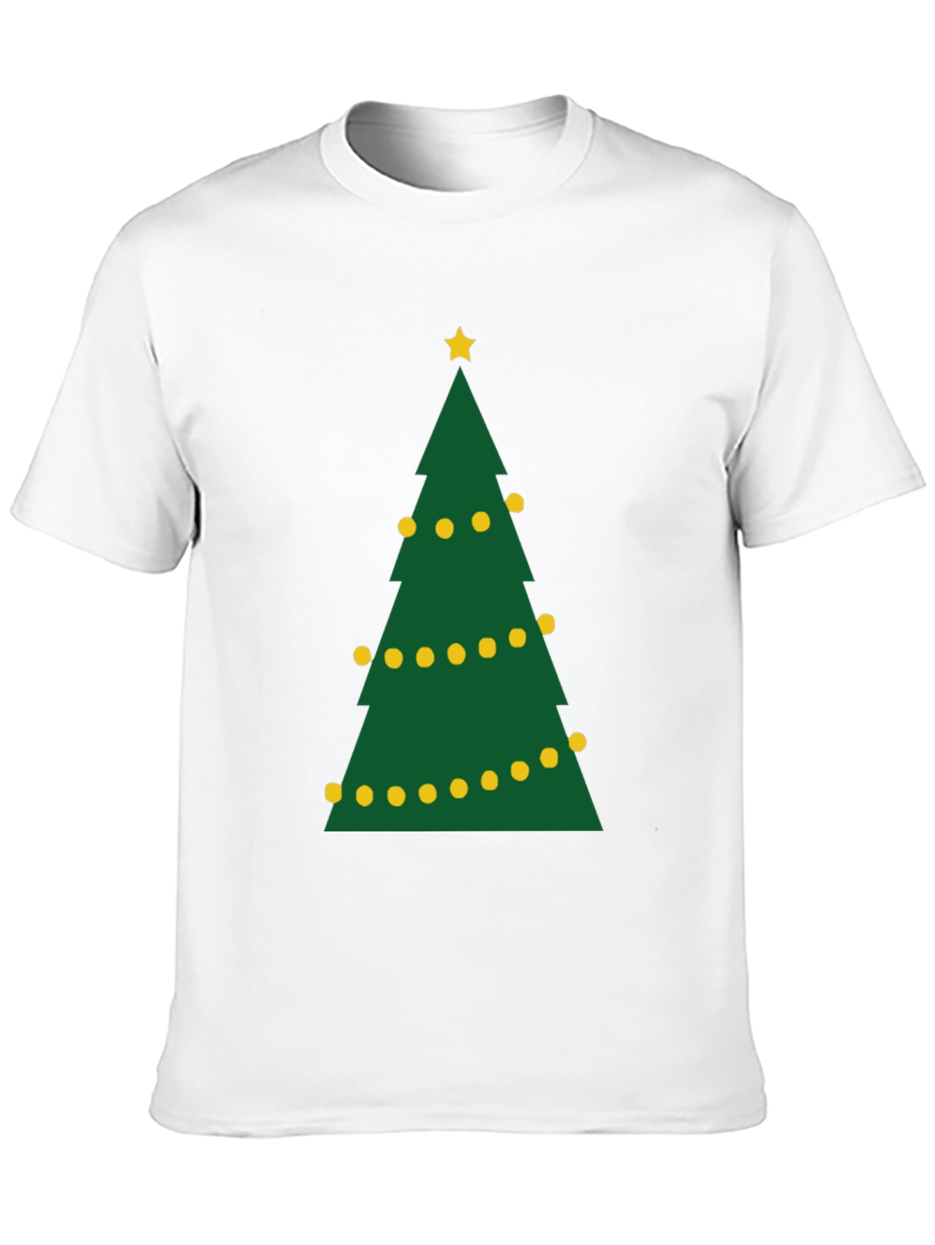 Festive Christmas Tree Graphic Tee - Holiday Apparel