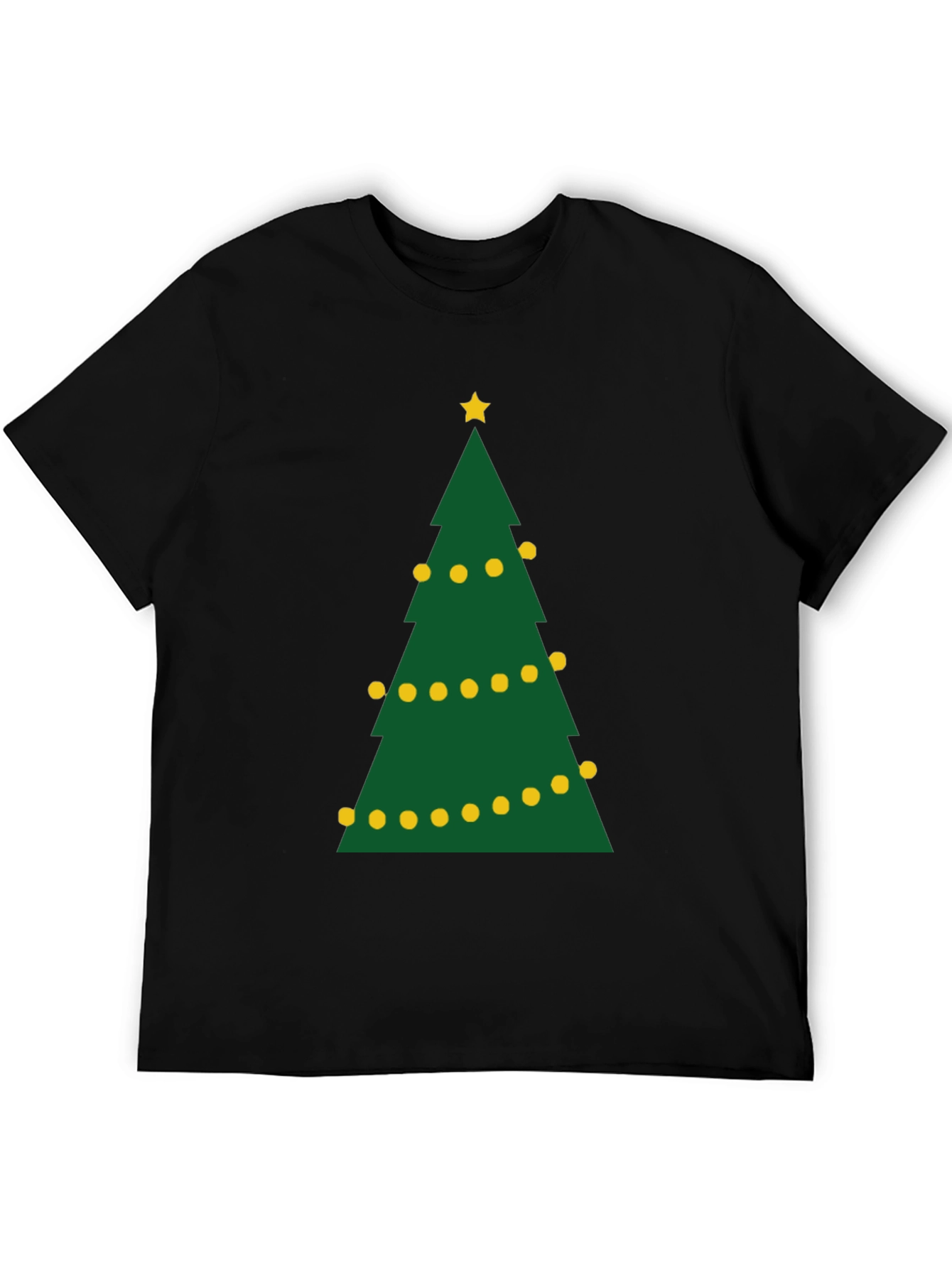 Festive Christmas Tree Graphic Tee - Holiday Apparel