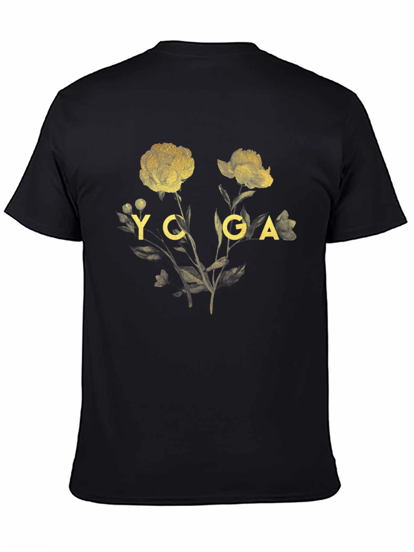 Yoga Floral Graphic T-Shirt