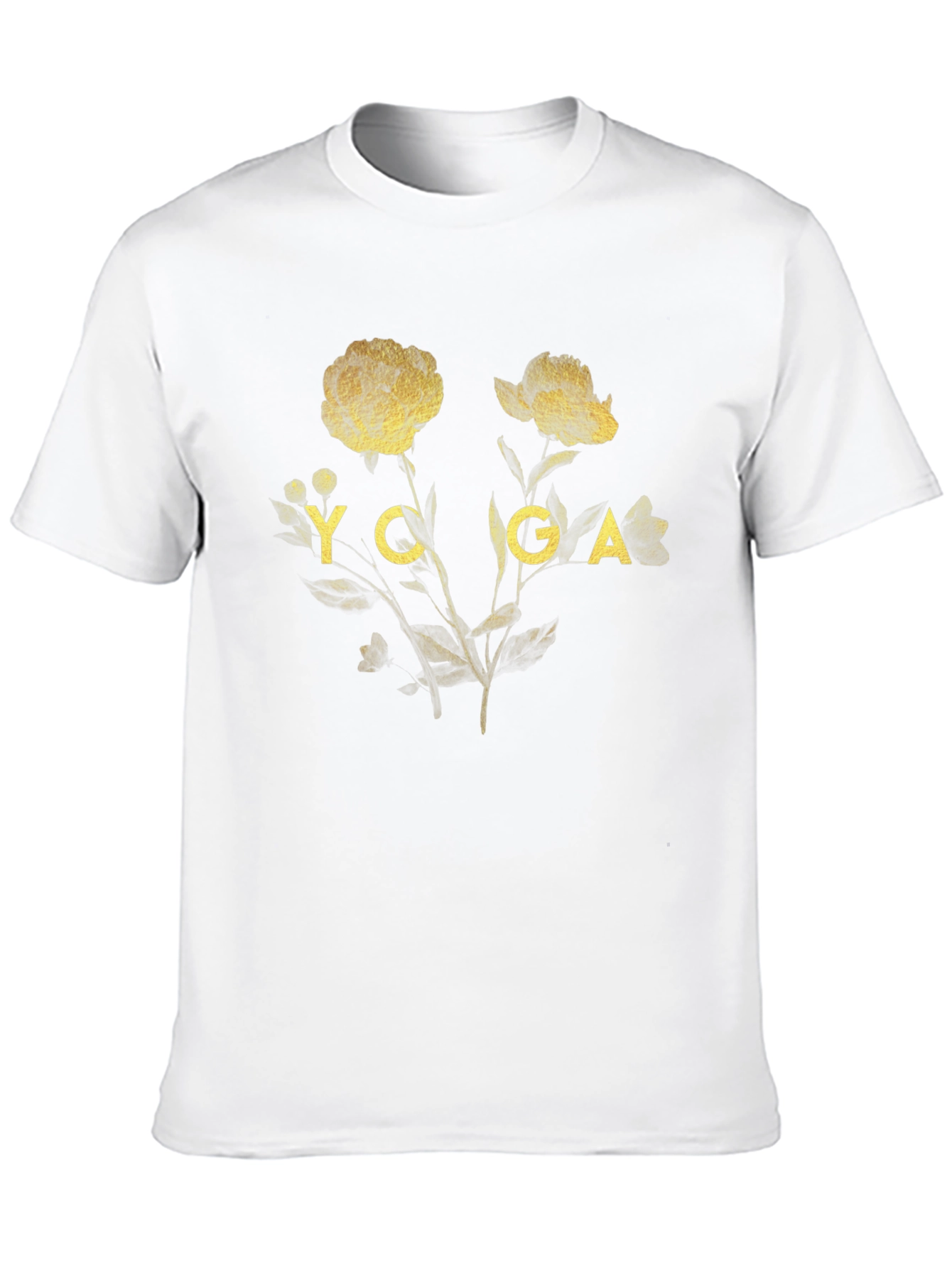 Yoga Floral Graphic T-Shirt