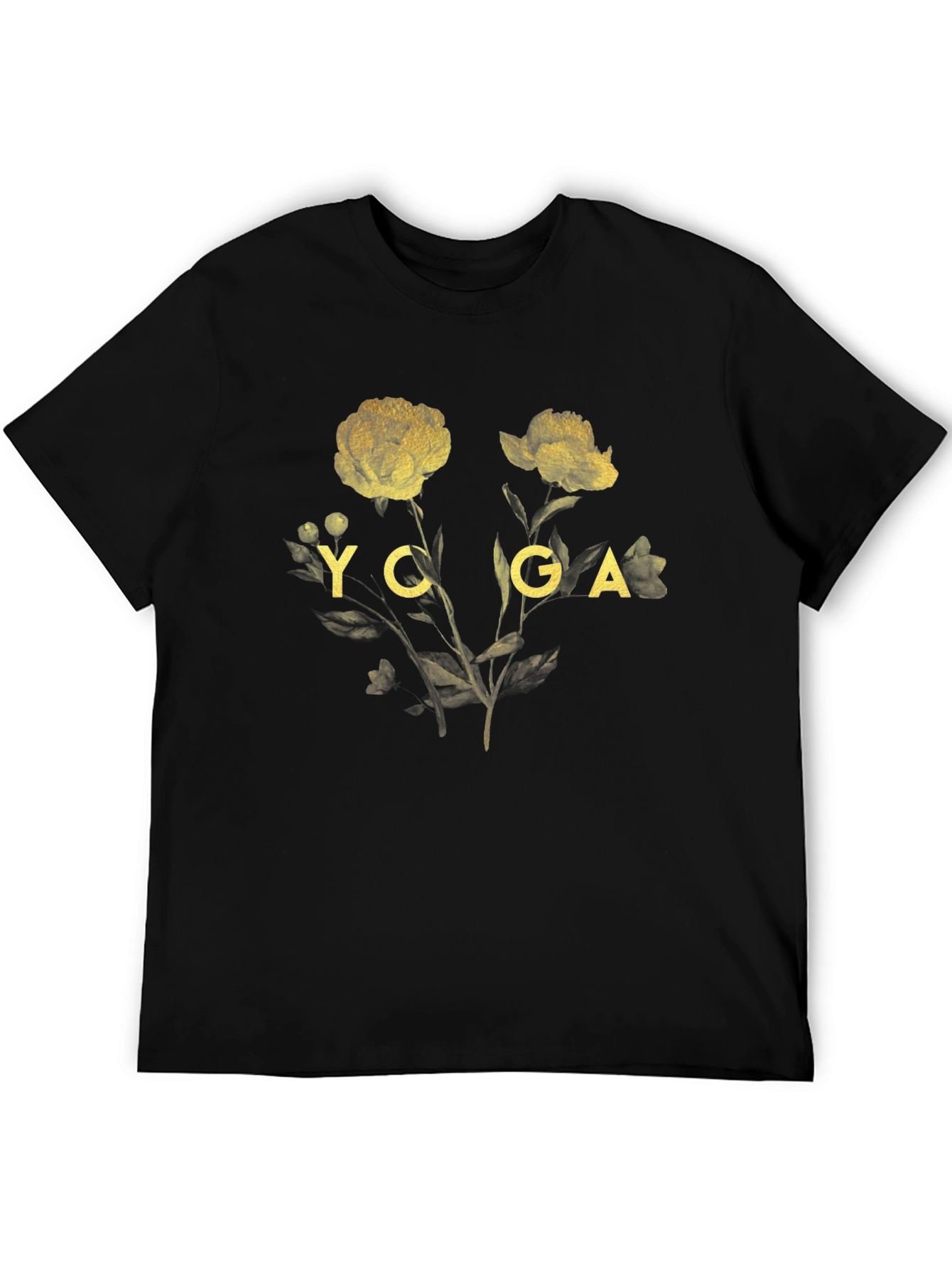 Yoga Floral Graphic T-Shirt