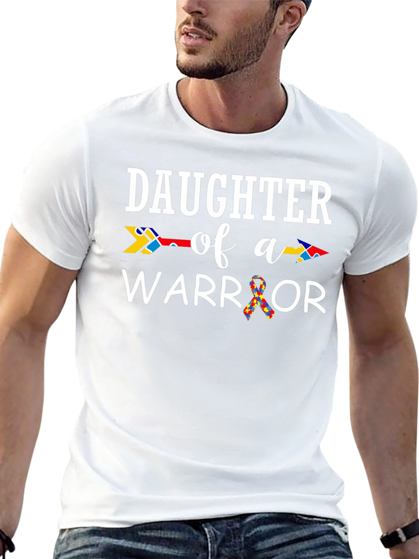 Daughter of a Warrior Autism Awareness T-Shirt