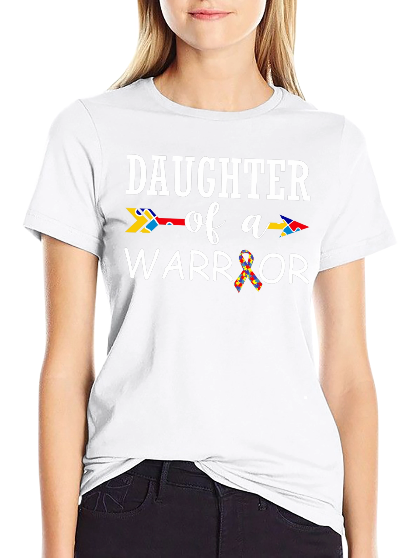 Daughter of a Warrior Autism Awareness T-Shirt