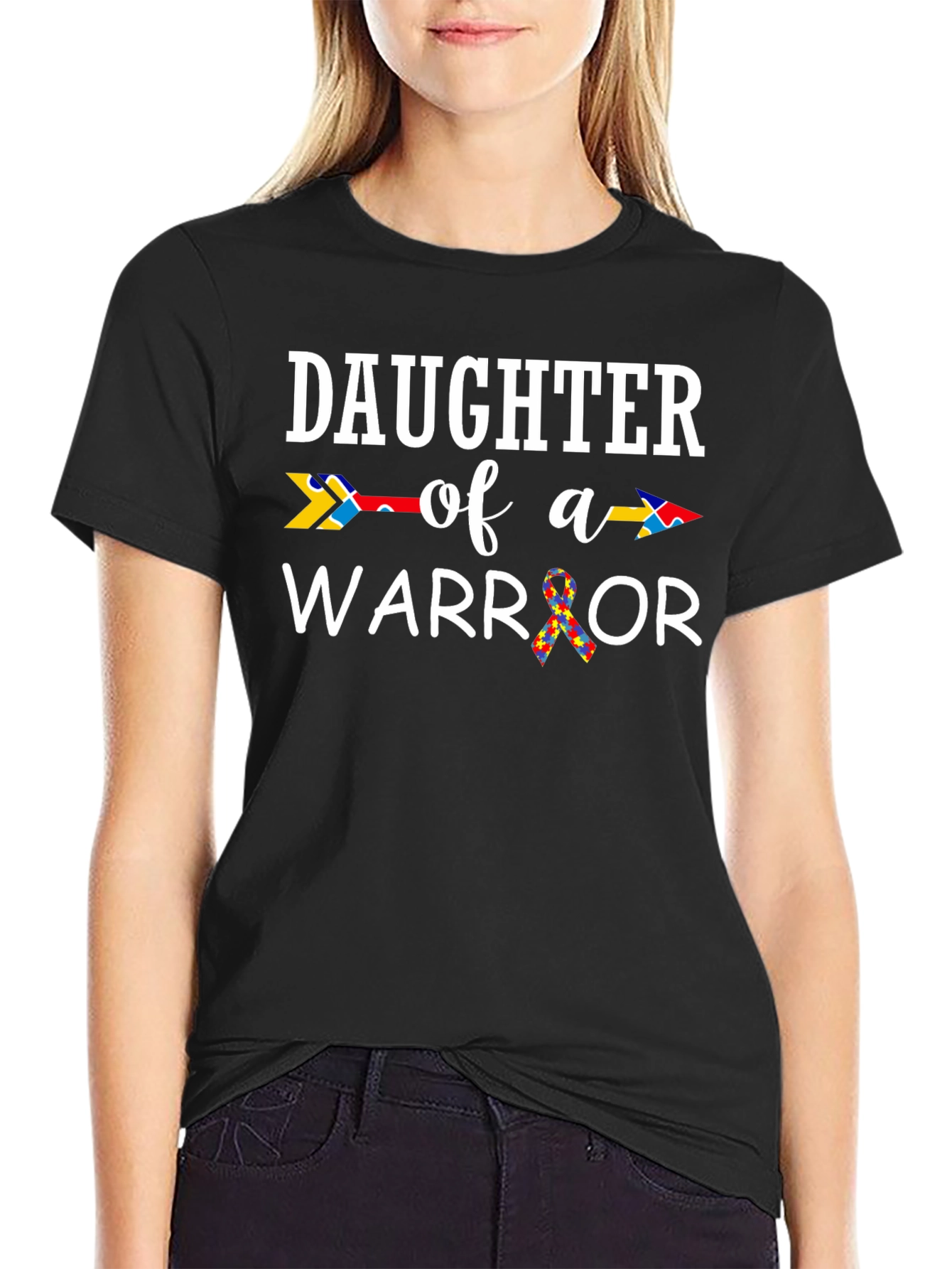 Daughter of a Warrior Autism Awareness T-Shirt