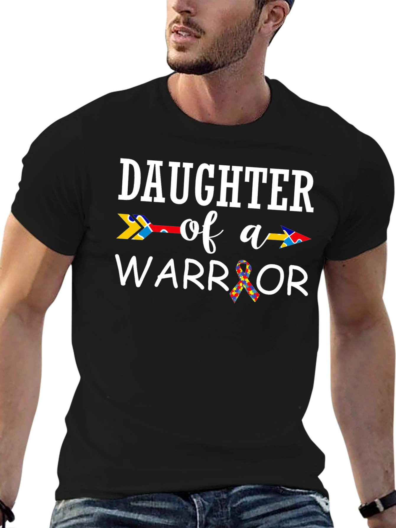 Daughter of a Warrior Autism Awareness T-Shirt