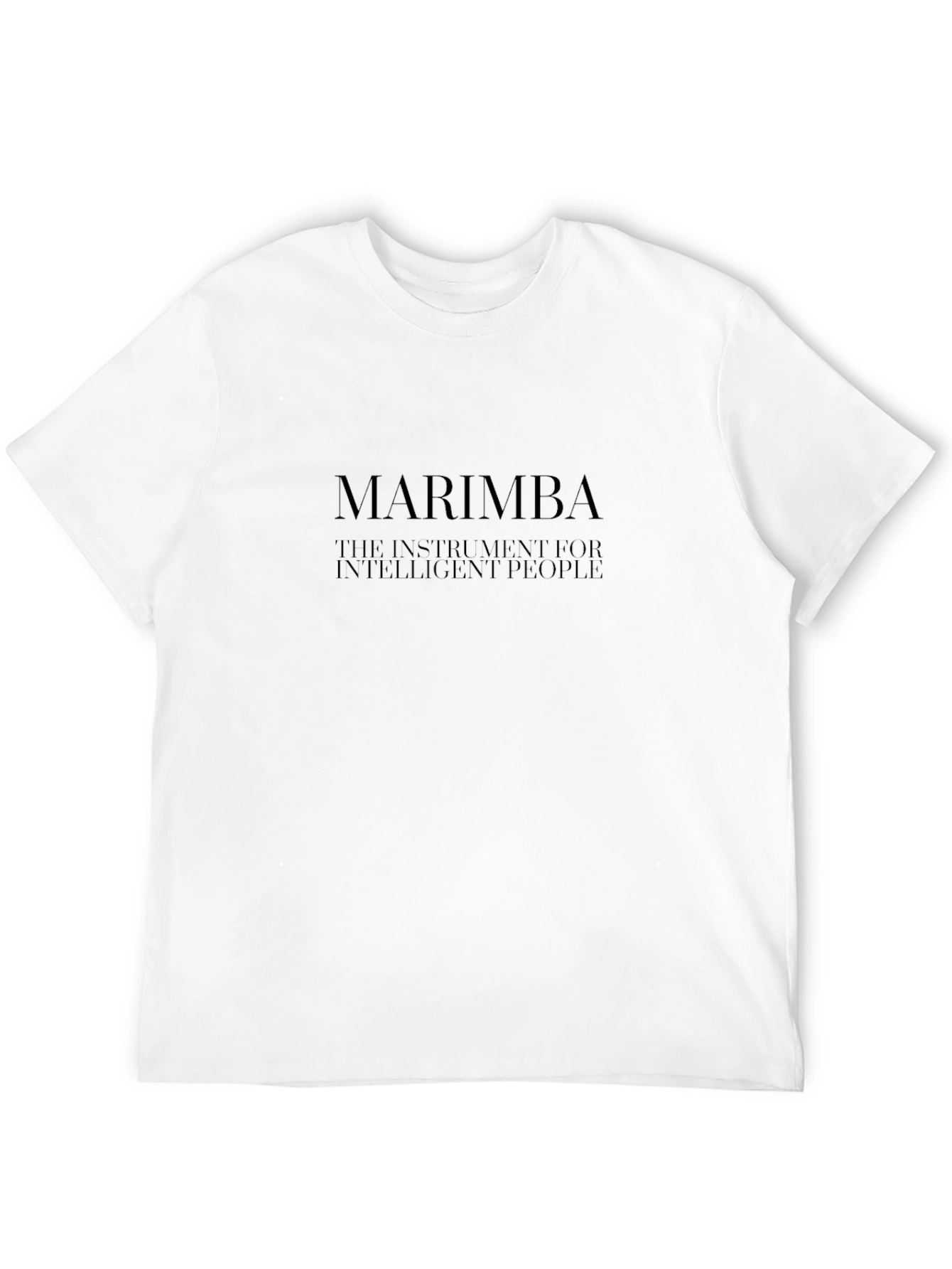 Marimba Intelligent People Black T-Shirt