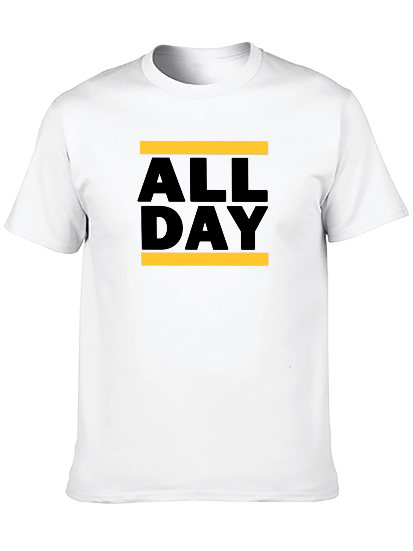 All Day Graphic Tee - Mens Black Cotton T-Shirt
