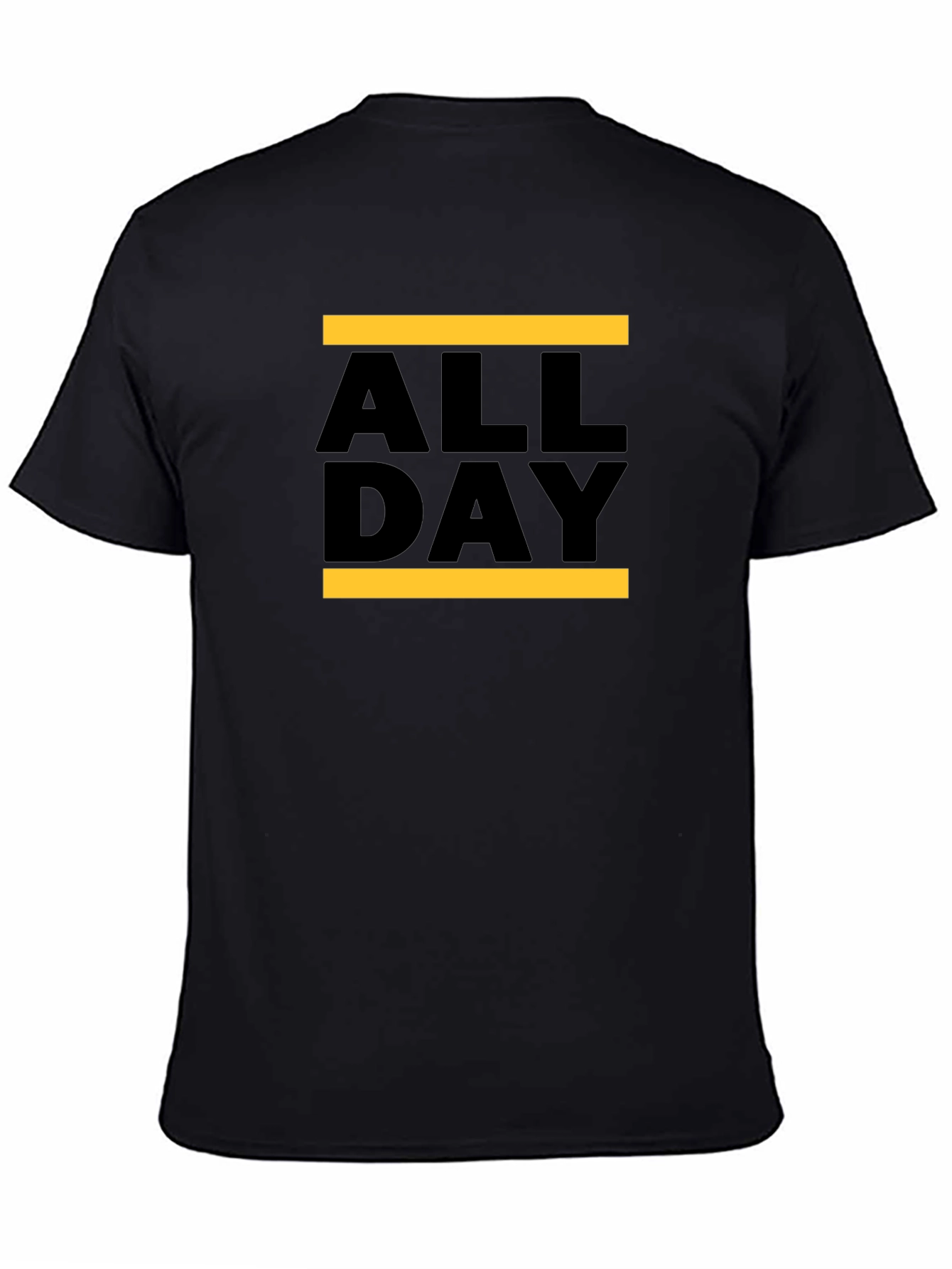 All Day Graphic Tee - Mens Black Cotton T-Shirt
