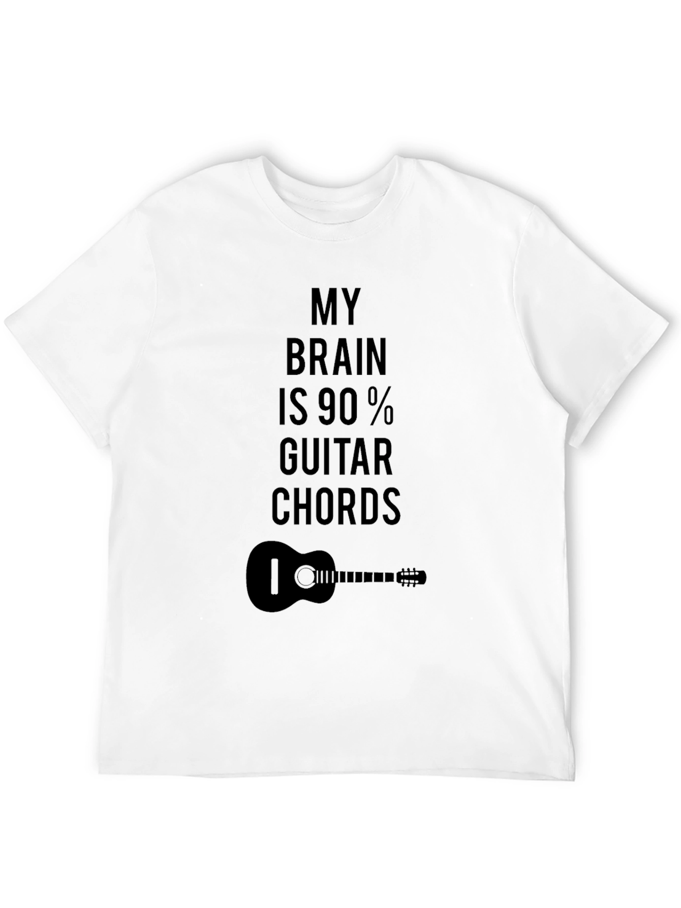 Guitar Chord Brain T-Shirt - Musician Novelty Tee
